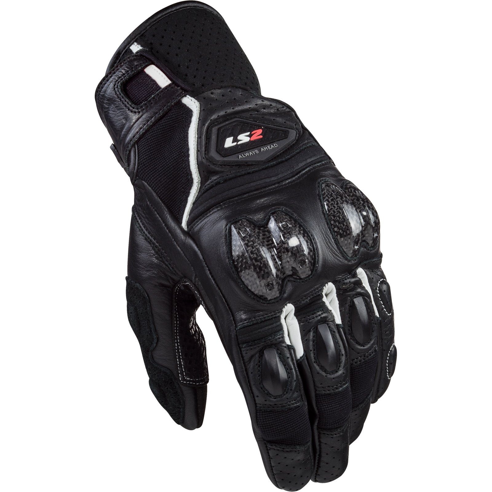 LS2 Motorradhandschuhe LS2 Spark II Sporthandschuhe schwarz / weiß atmungsa günstig online kaufen