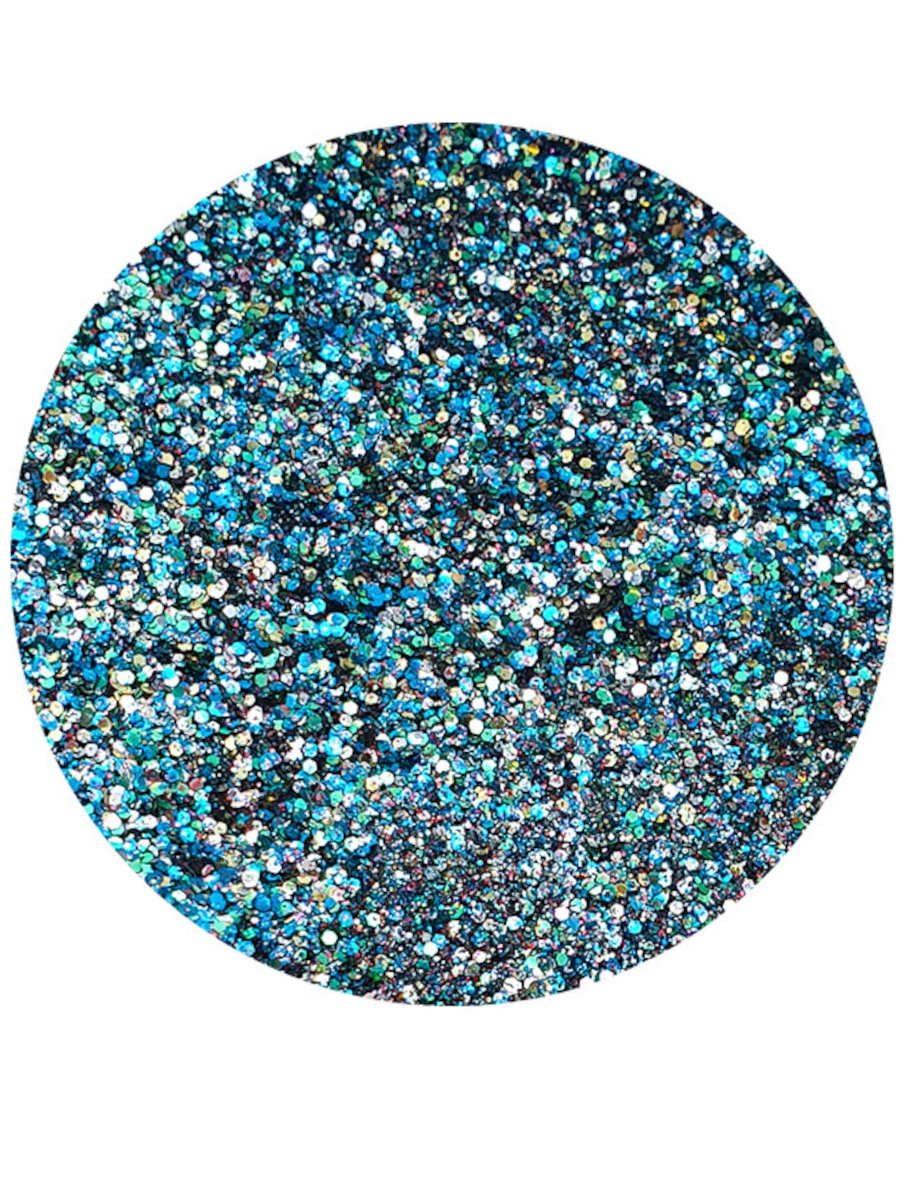 Kostüm Make-Up Glitter nachtblau
