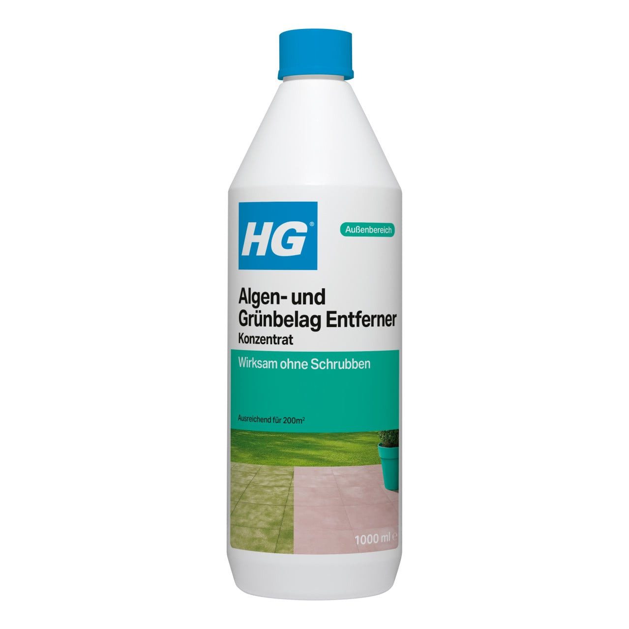 HG International B.V. HG Algen und Grünbelag Entferner 1 L Grünbelagentferner