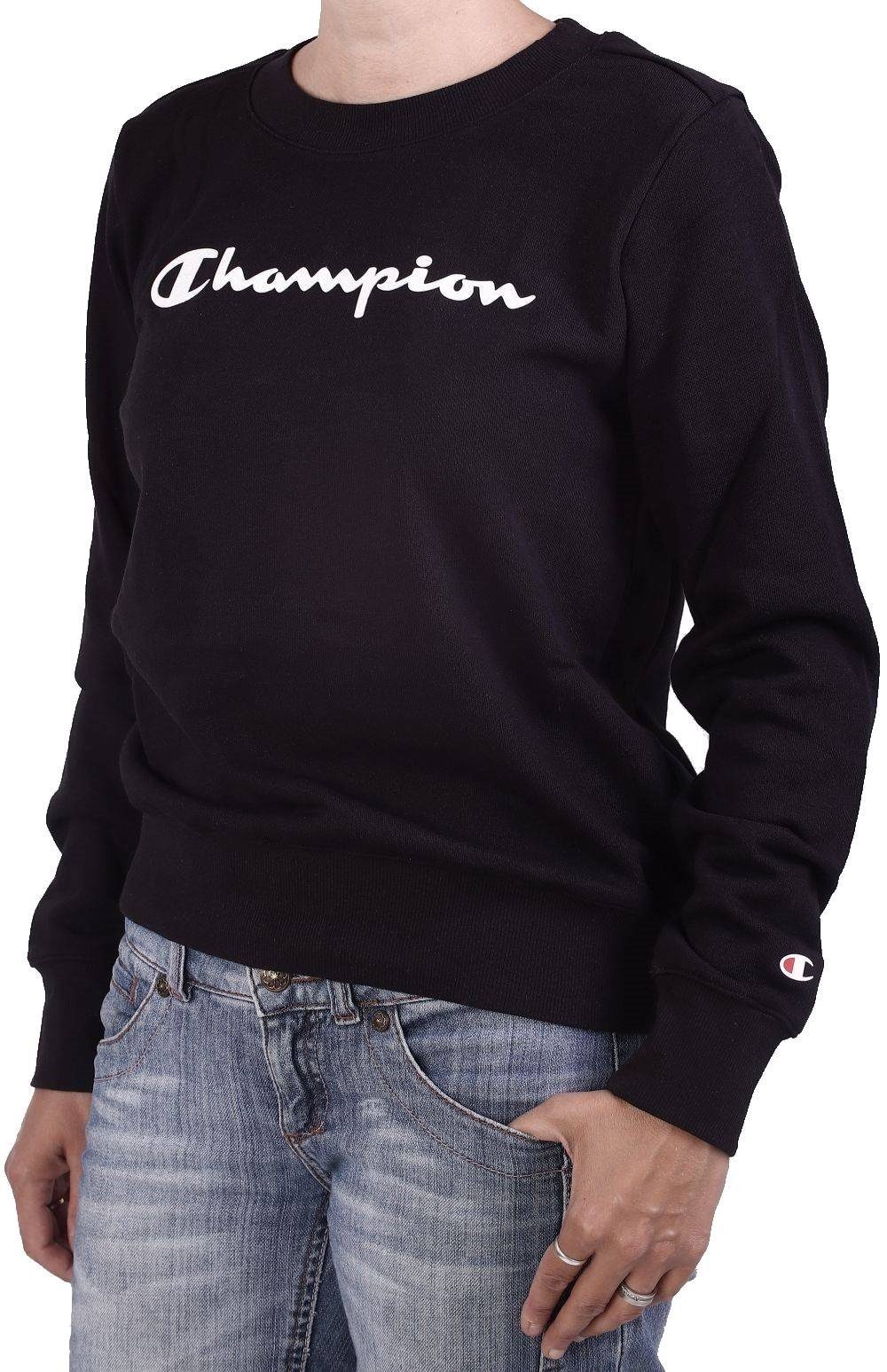 Champion Sweater Sweatpulli Champion Crewneck 112585 (1-tlg) schwarz