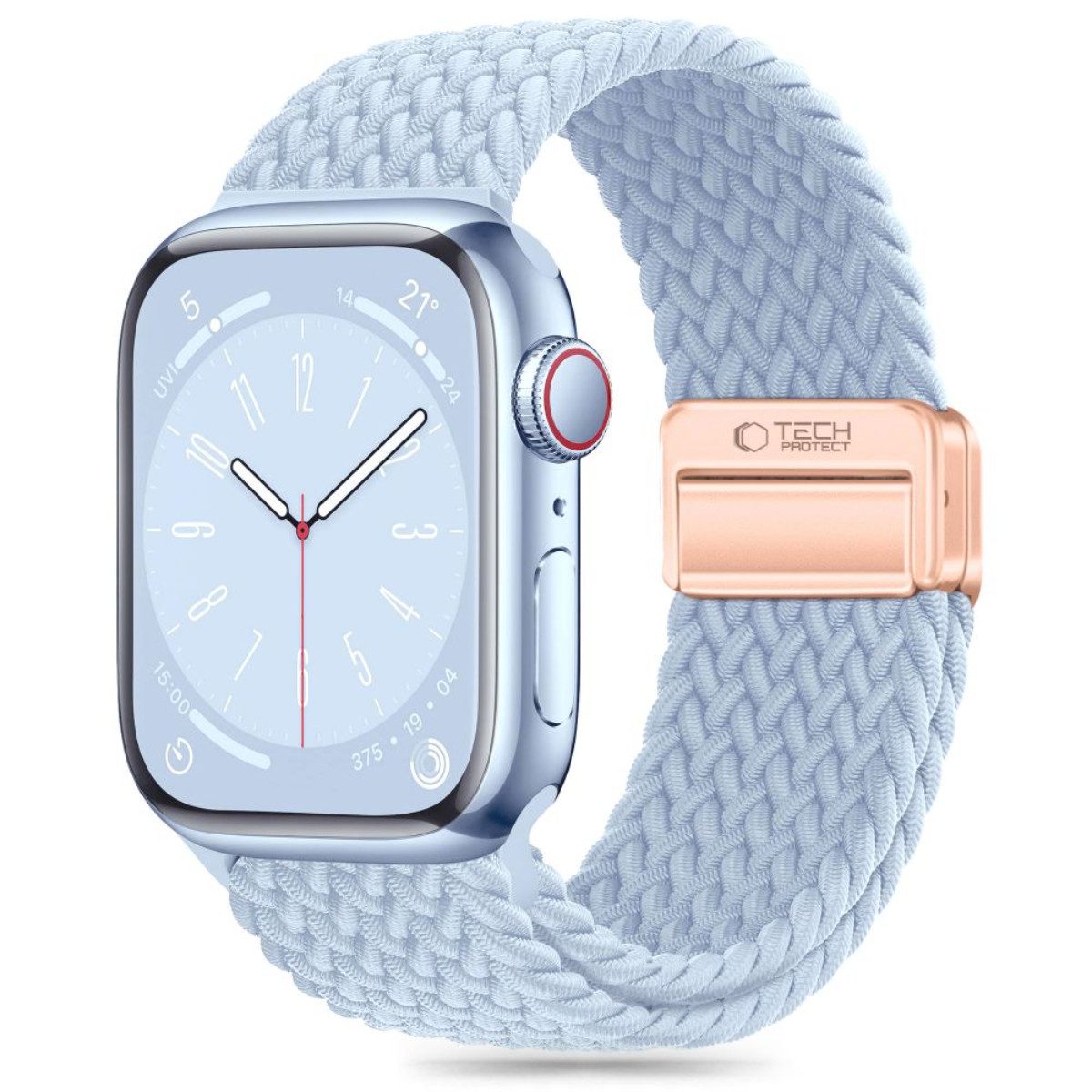 TECH PROTECT Armband (Armband, Einzelartikel), Geflochtenes Nylonarmband mit Magnetverschluss für Apple Watch