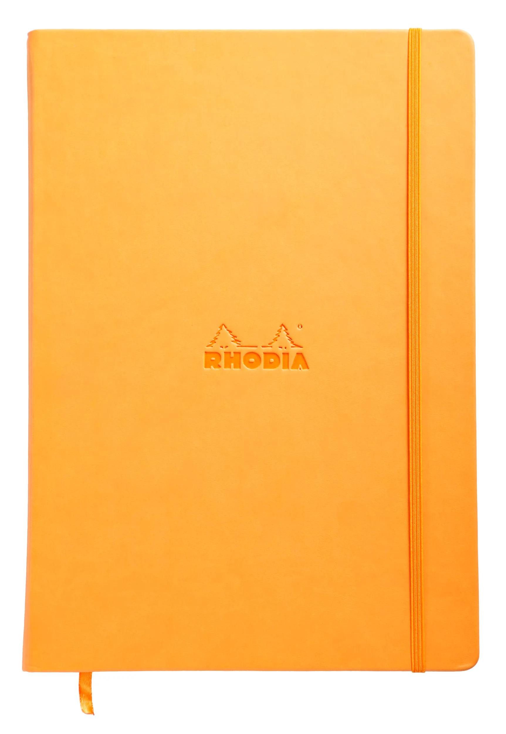 Rhodia Einsteck-Fotoalbum Webnotebook A4 96 Blatt blanko 90g - Orange 118468C, Festes Notizbuch geleimt