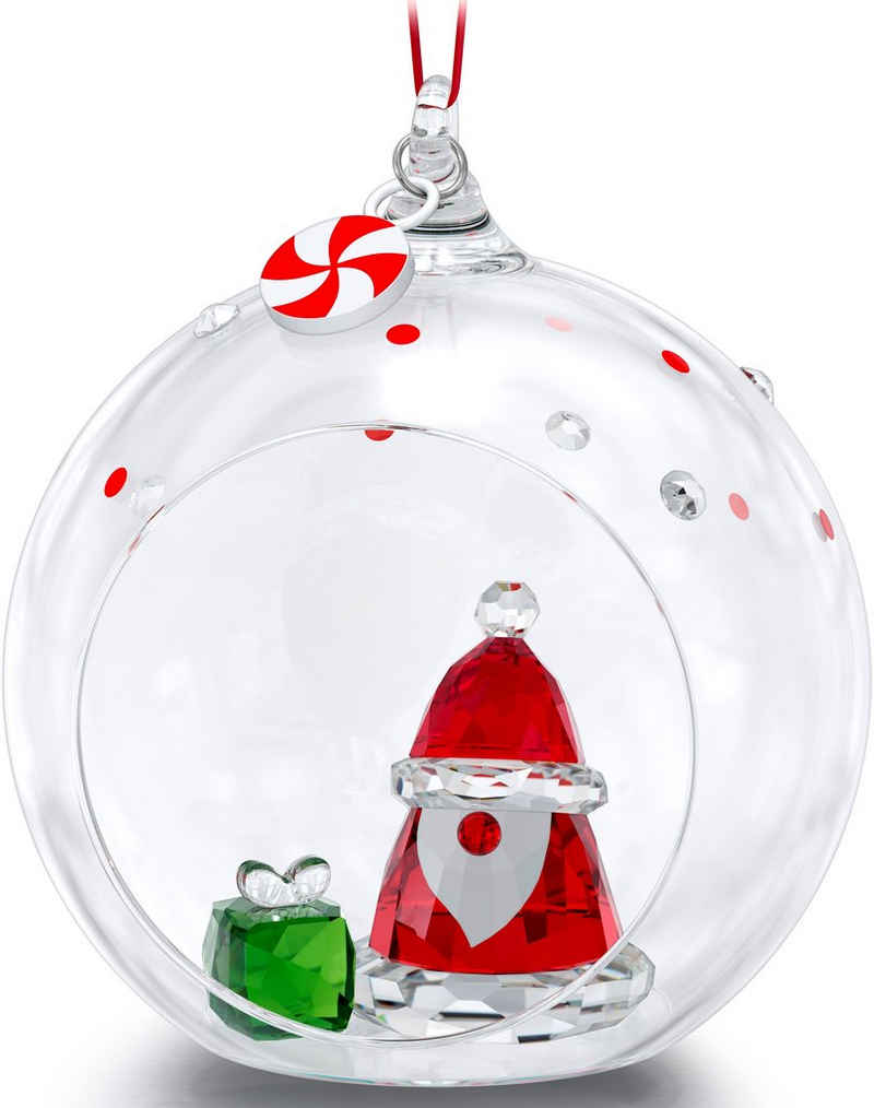 Swarovski Weihnachtsfigur Holiday Cheers Weihnachtsmann Weihnachtskugel, 5596382 (1 St), Swarovski® Kristall