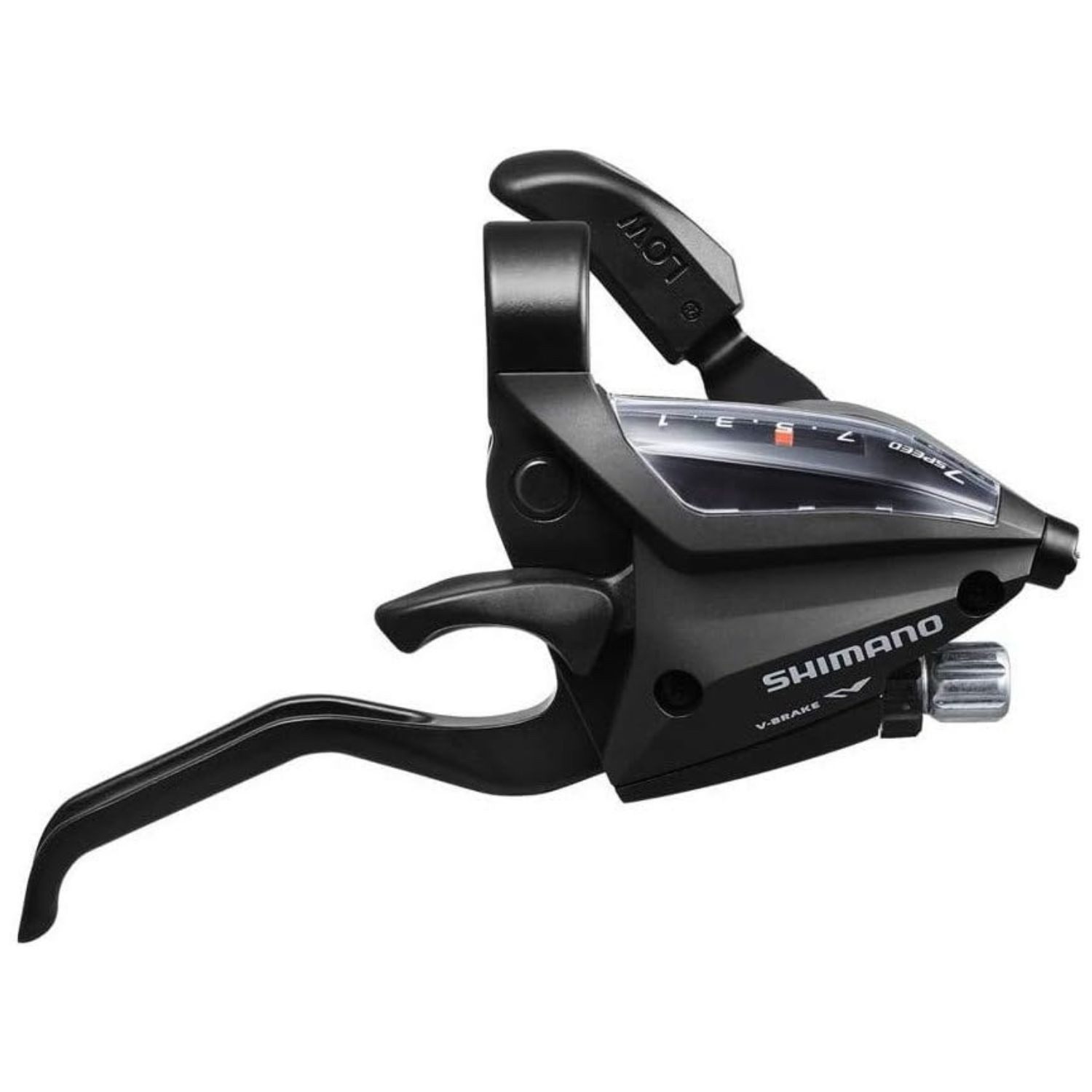 Shimano Schaltung Acera ST-EF500 Schalthebel / Bremshebel Rechts, 7-fach 2 Finger EZ-Fire Plus V-Brake mechanische Scheibenbremse MTB