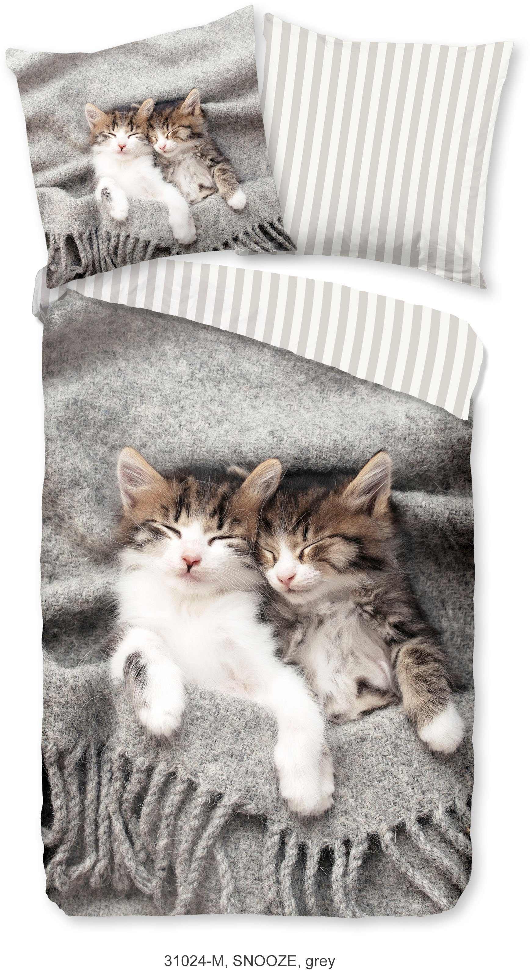 PURE luxury collection Kinderbettwäsche Snooze, Microfaser, günstig online kaufen
