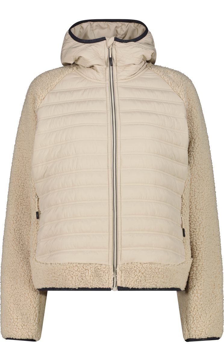 CMP T-Shirt WOMAN JACKET HYBRID FIX HOOD KAKI