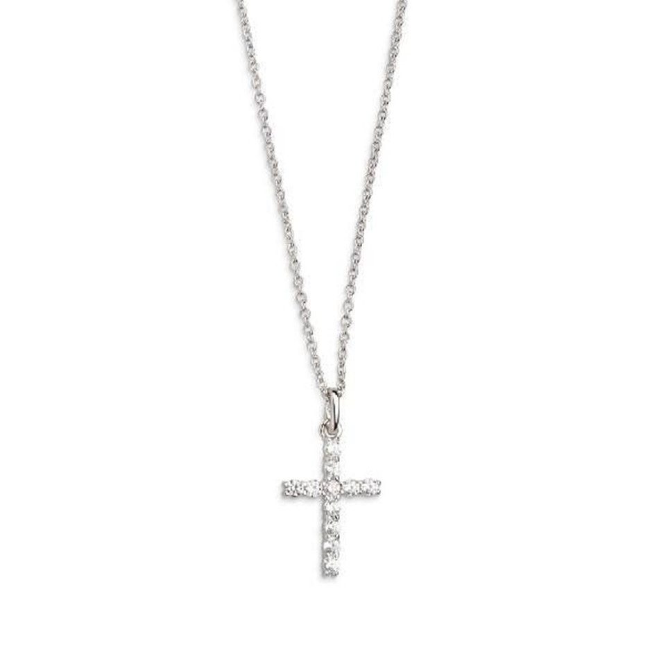 Kette mit Anhänger XENOX Halskette Damen "Symbolic Power" Silber Anhänger Kreuz