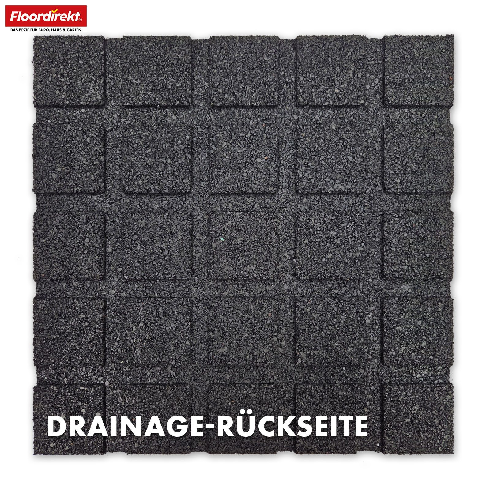 Floordirekt Outdoor-Bodenplatte Fallschutzmatte Play Protect, Bodenschutzmatte mit Drainage, verschiedene Dicken, 1-St., individuell kombinierbar, In vielen Far – Bild 4 von 5