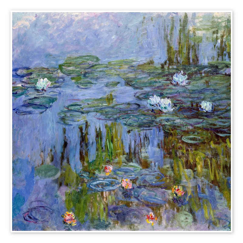 Posterlounge Poster Claude Monet, Seerosen, 1915, Wohnzimmer Malerei