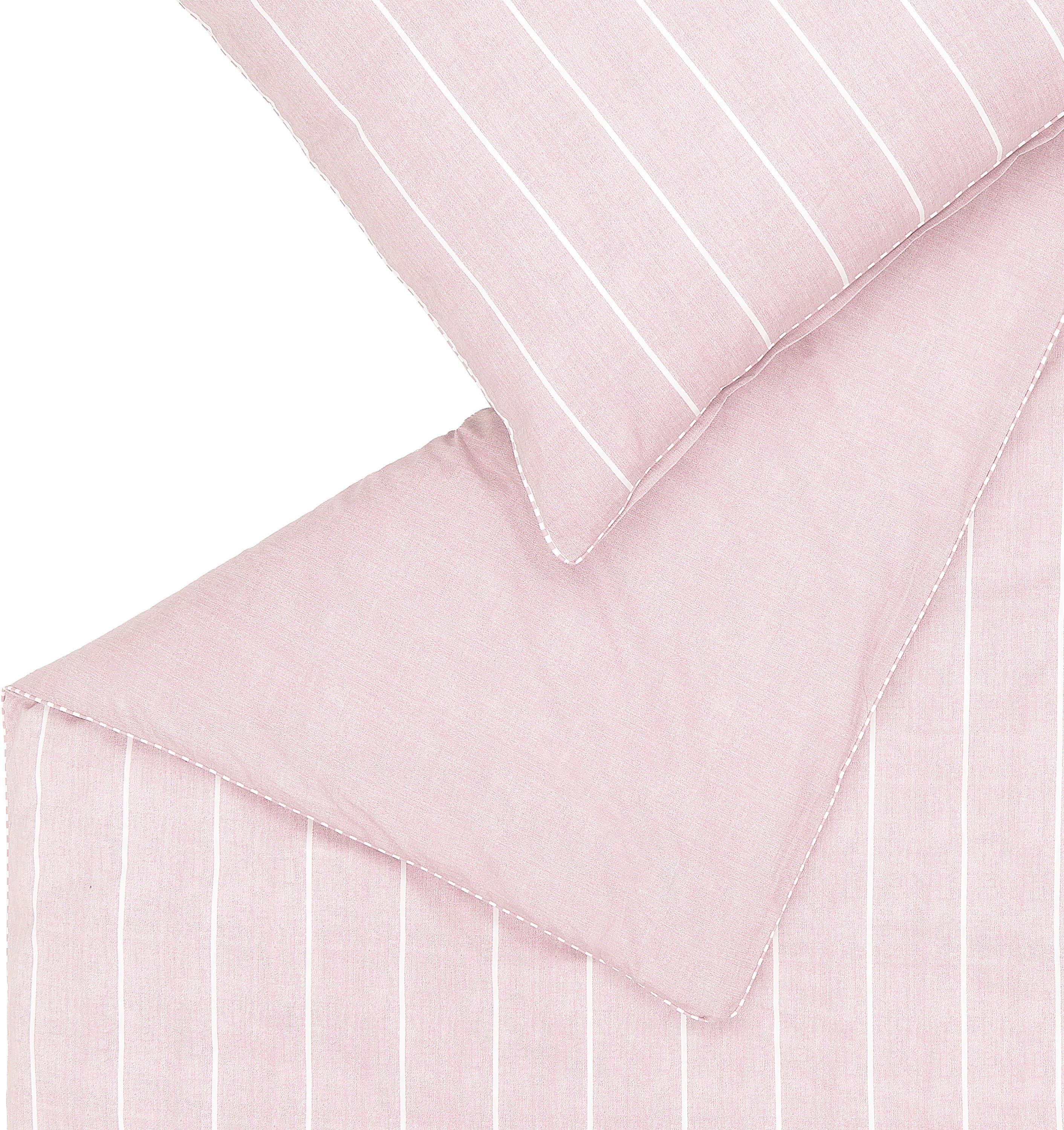Esprit Bettwäsche Harp Stripe in Gr. 135x200, 155x220 oder 200x200 cm, Renforcé, 3 teilig, Bettwäsche aus Baumwolle, gestreifte Bettwäsche mit Wendeoptik