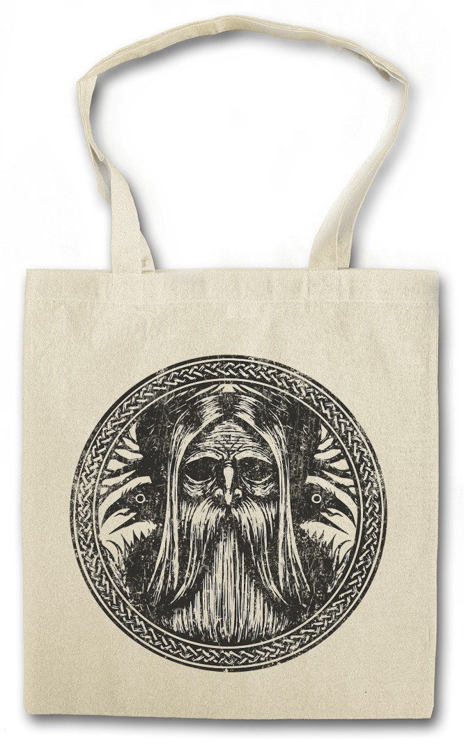 Beuteltasche Odhin Knot Circle Stofftasche Runen Vikings Runes Walhalla Odin Thor