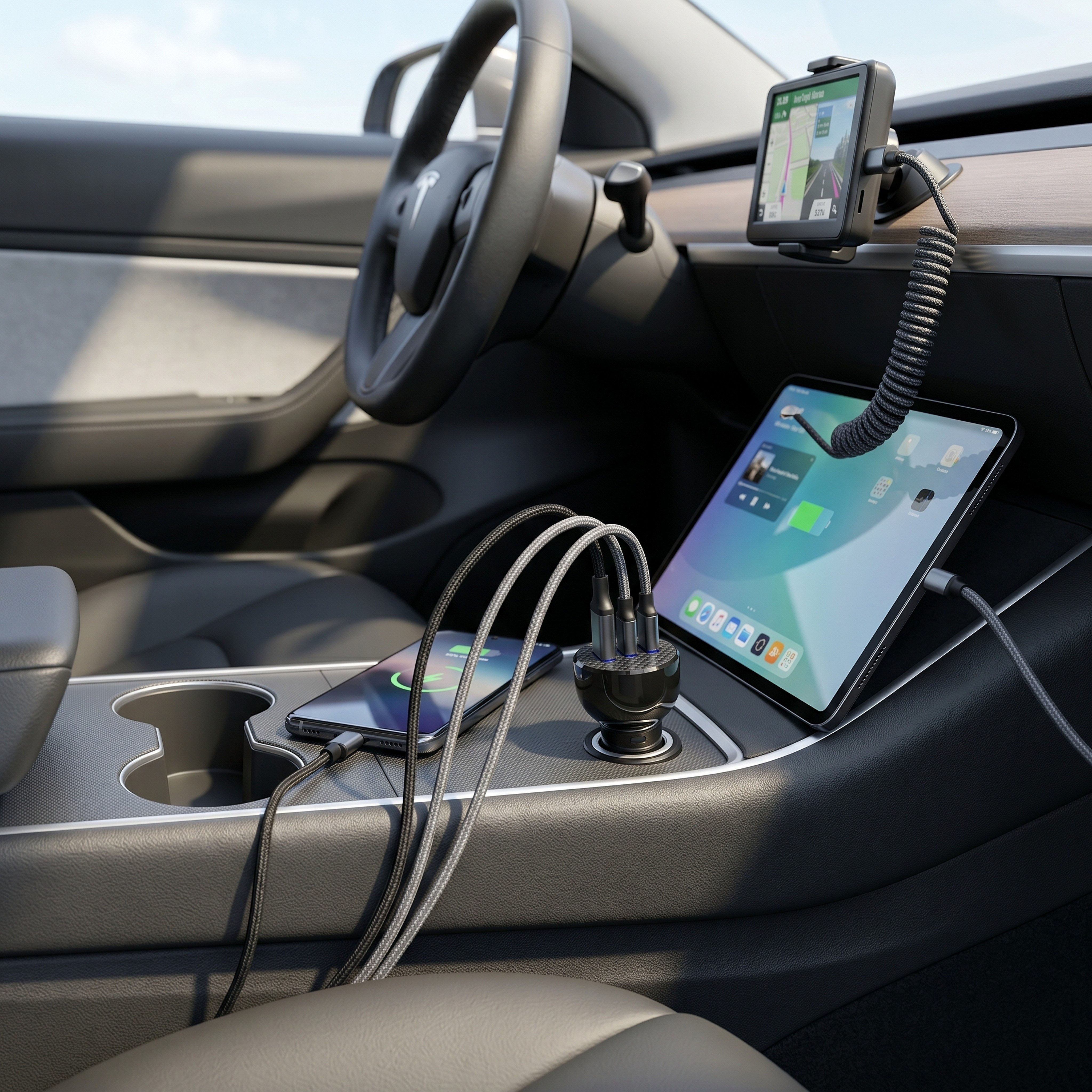 CSL KFZ Ladegerät Auto Ladegerät USB A & C, Schnellladegerät 40 Watt KFZ-Netzteil (USB-C & USB-A, Zigarettenanzünder, Power Delivery & Quick Charge)