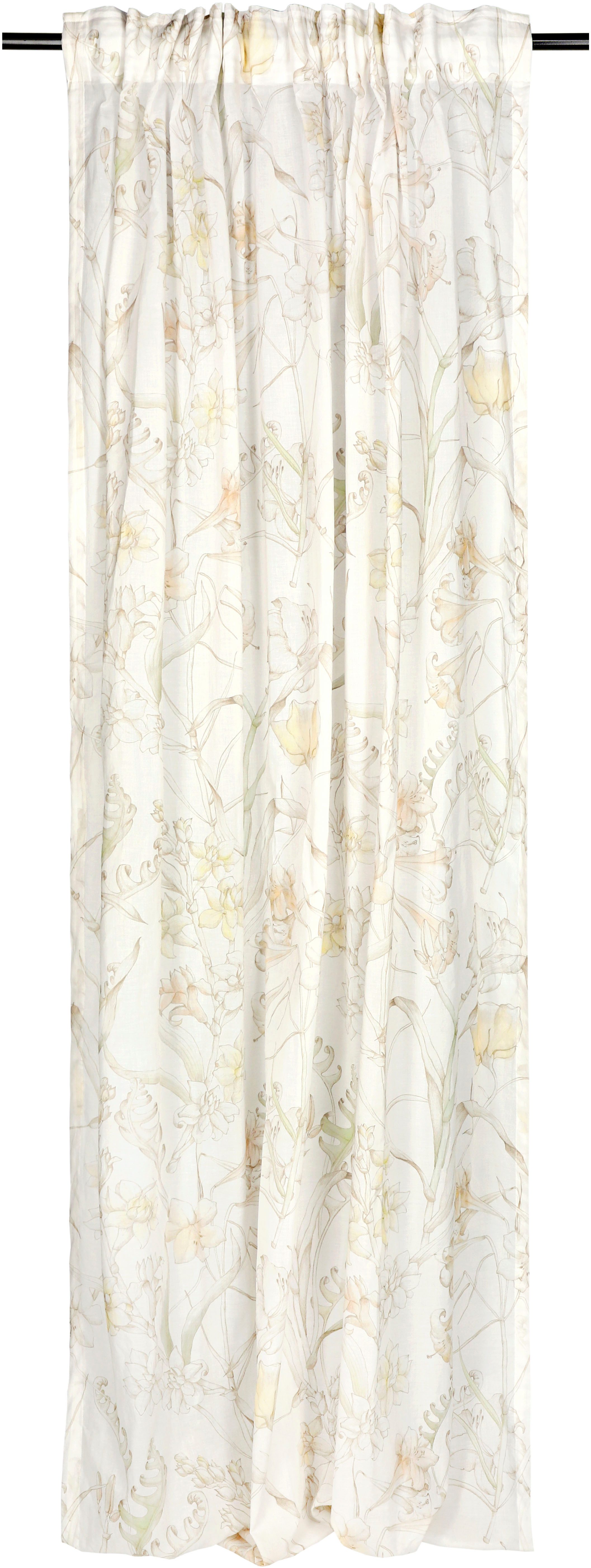 SCHÖNER WOHNEN-Kollektion Gardine Lovely (1 St), verdeckte Schlaufen, halbtransparent, Baumwolle, Vorhang aus weich fließendem, lichtdurchlässigem Material