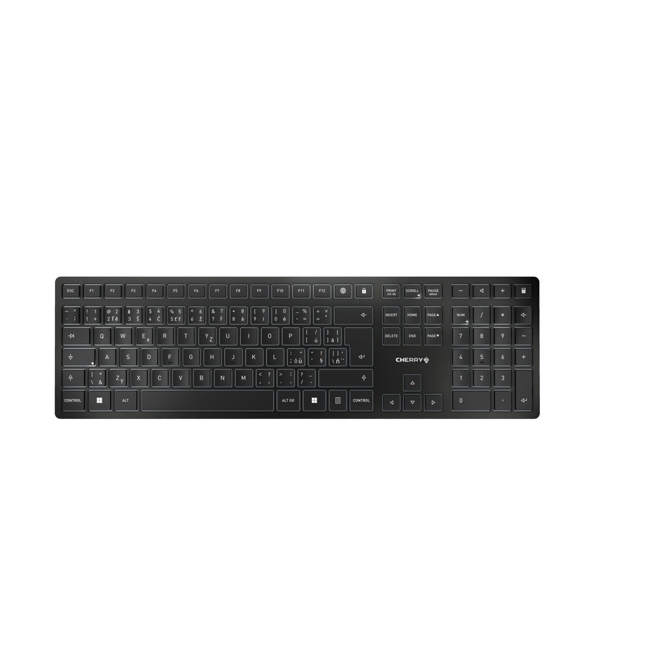 Cherry KW 9100 SLIM - Tastatur - kabellos - 2.4 GHz, Bluetooth 4.0 Tastatur