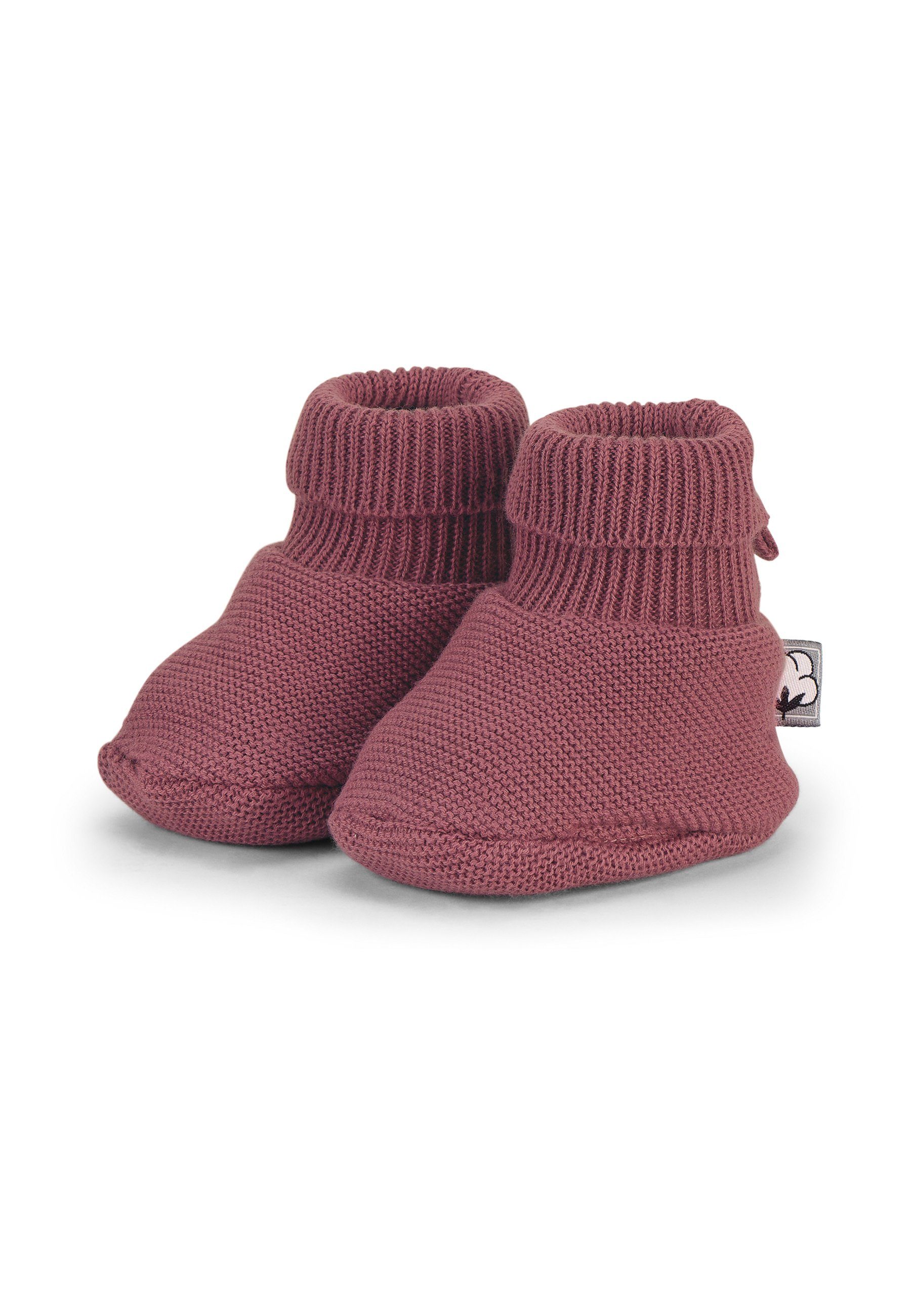 Sterntaler® GOTS Strick-Schuh Outdoorschuh (1-tlg) Baby Strickschuhe 100% Bio-Baumwolle mit Bündchen - Nachhaltiger Strickschuh Baby-Schuh für Mädchen und Jungen - Süße Babyschuhe - Stoffschuhe ideal für den Winter rosa