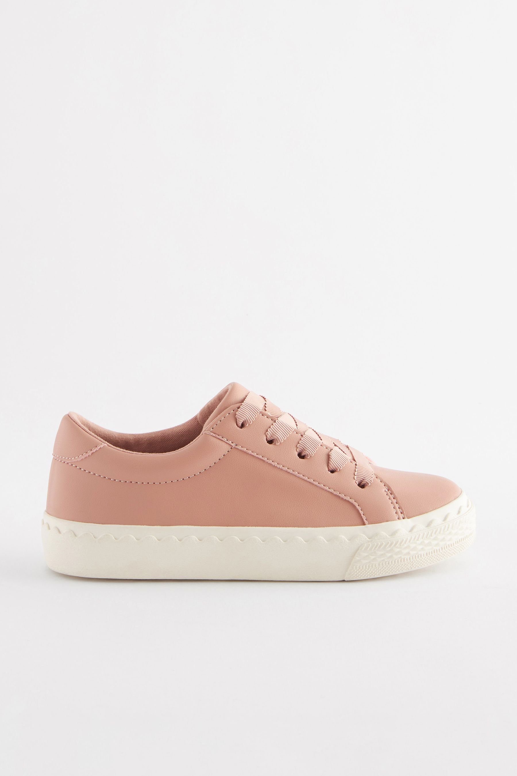 Next Sneaker zum Schnüren mit Bogenkante Sneaker (1-tlg) Rose Pink