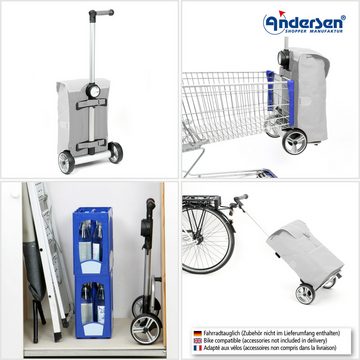 Andersen Einkaufstrolley Unus Shopper mit Tasche Oli.P 2.0 in Beige oder Blau