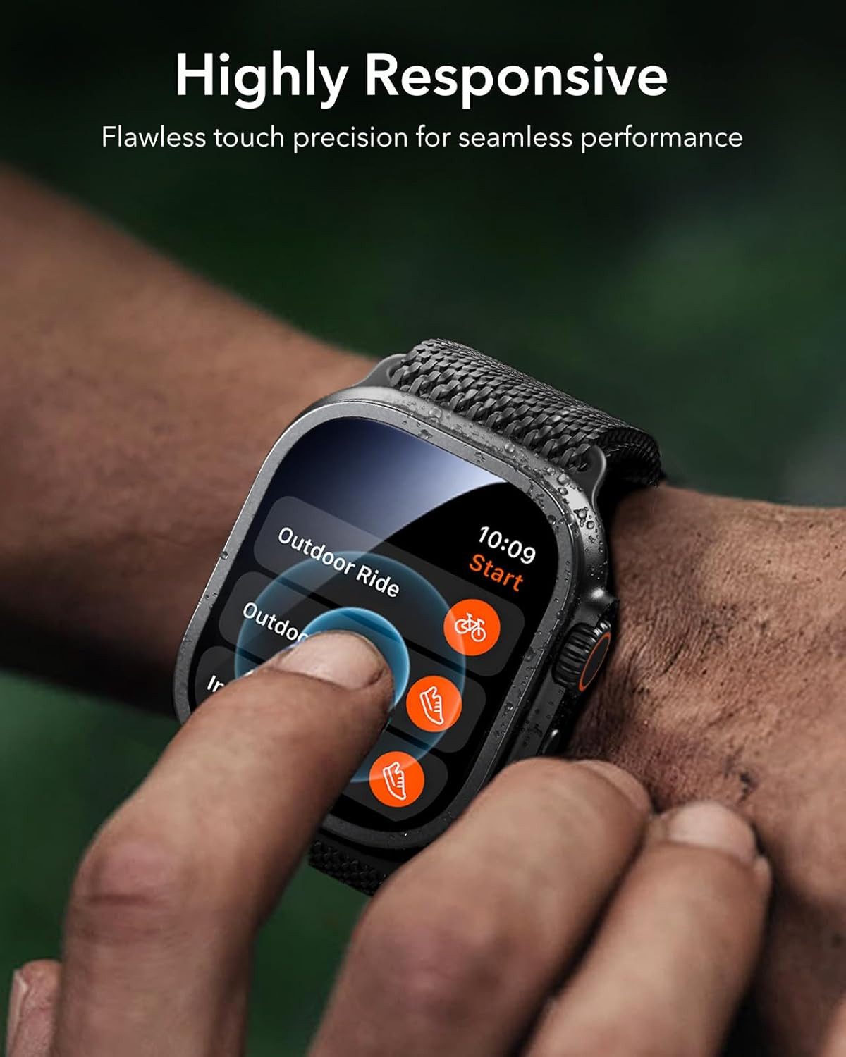 MSM Displayschutzglas 2X Schutzglas für Apple Watch Ultra 3 Ultra 49mm Panzerfolie Titan 9H – Bild 5 von 5
