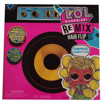 MGA Anziehpuppe L.O.L Surprise! Remix Hair Flip Modepuppe 15 tlg. (Packung, 16-tlg., inkl. 15 Überraschungen)