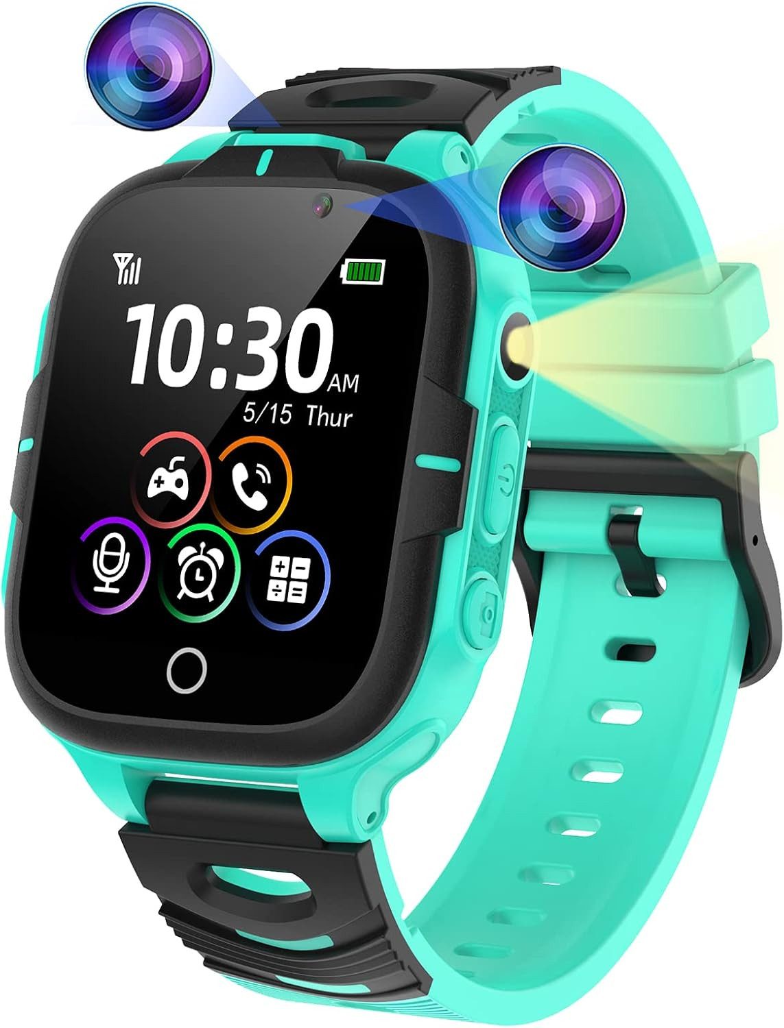 ELEJAFE Smartwatch (3,9 cm, sim-karte), KINDER SMARTWATCH