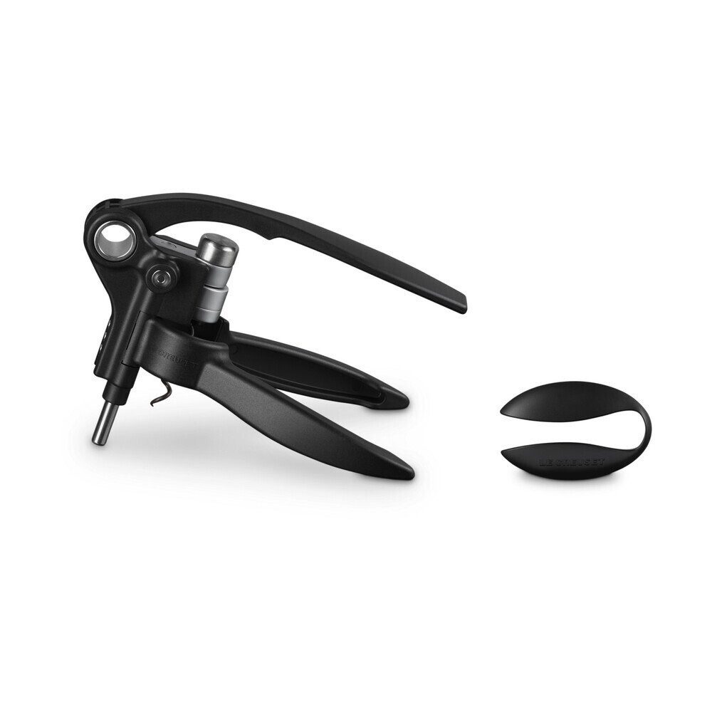 LE CREUSET Korkenzieher Hebelkorkenzieher Leverpull LM-250 19 cm schwarz, Kunststoff