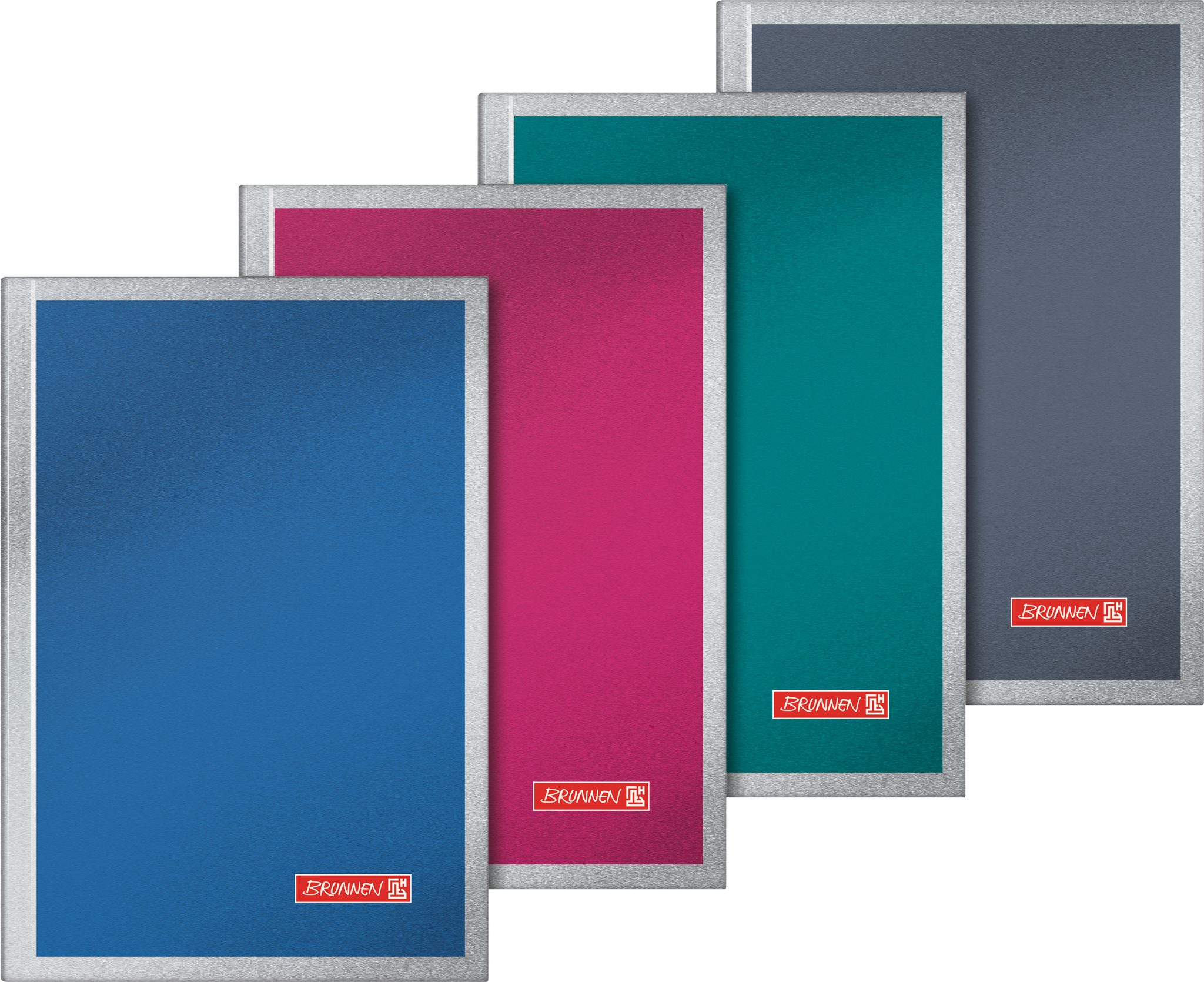 BRUNNEN Formularblock BRUNNEN 105597003 Notizbuch Metallic A6 unliniert