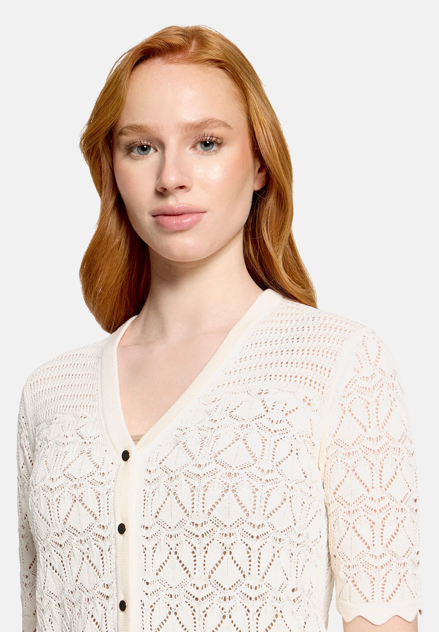 Vera Mont Strickjacke Damen mit V-Ausschnitt (1-tlg)