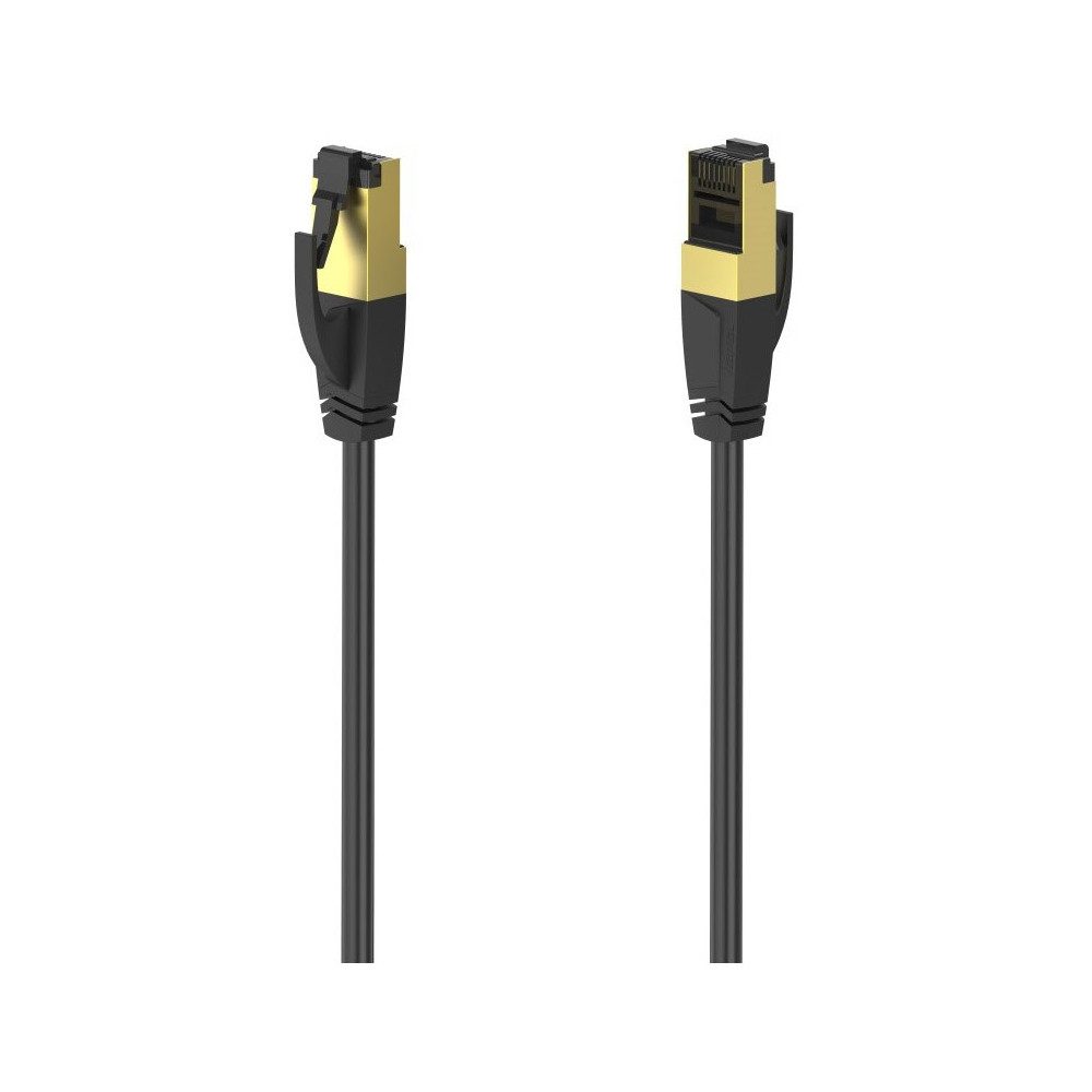 Hama Hama CAT-8 Netzwerkkabel 0,5m - Hochgeschwindigkeitskabel Netzwerkkabel, RJ45, S/FTP, S/FTP geschirmt