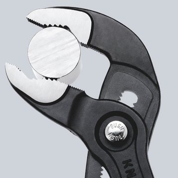 Knipex Wasserpumpenzange 87 02 250 Cobra® Hightech, 1-tlg., grau atramentiert, mit schlanken Mehrkomponenten-Hüllen 250 mm