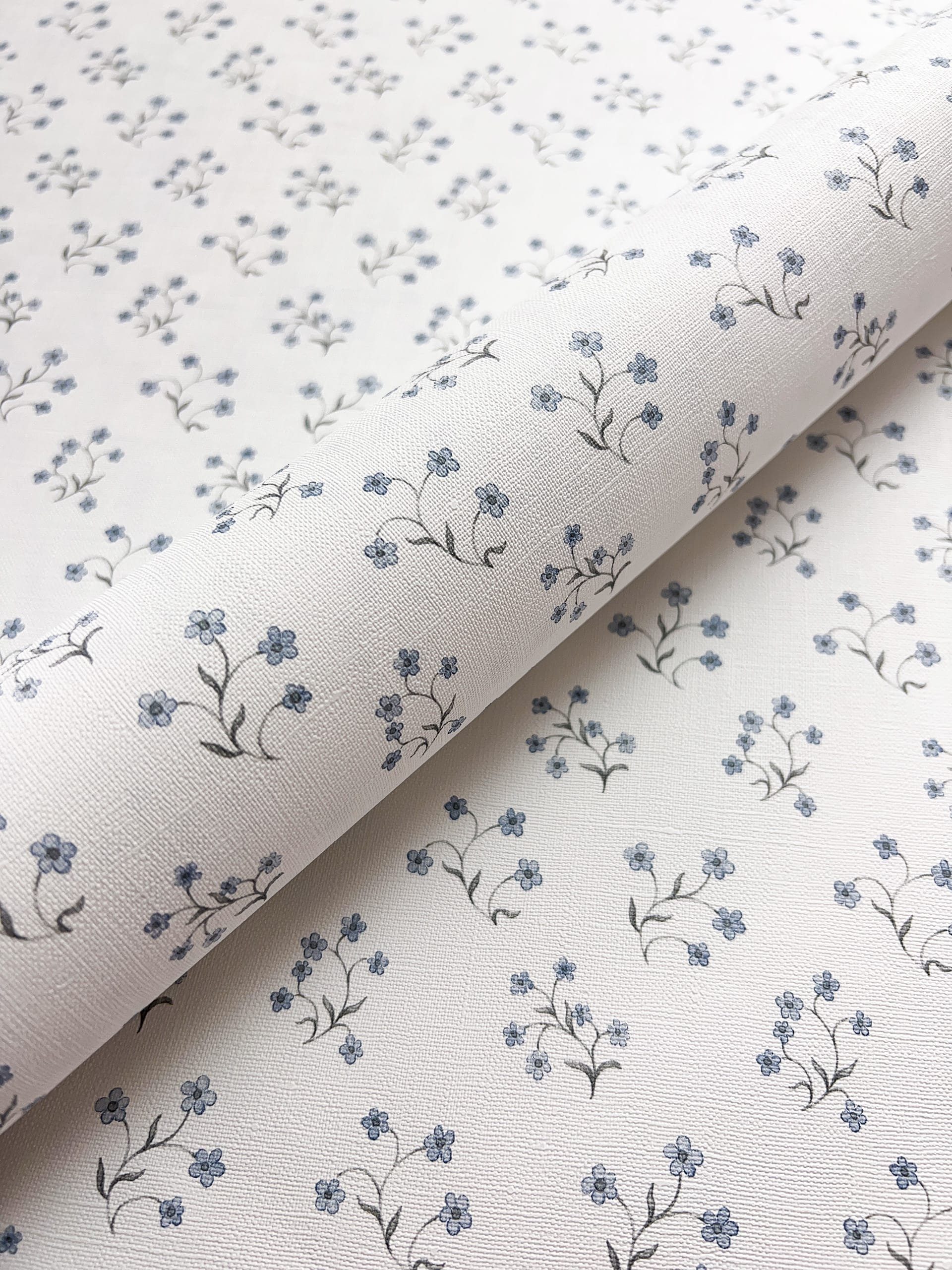 Newroom Vliestapete, Blau Tapete Floral Blumen günstig online kaufen