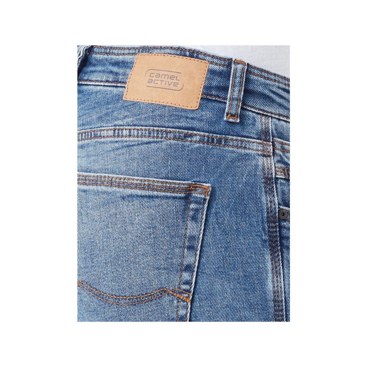 active 5-Pocket-Jeans marineblau camel (1-tlg)