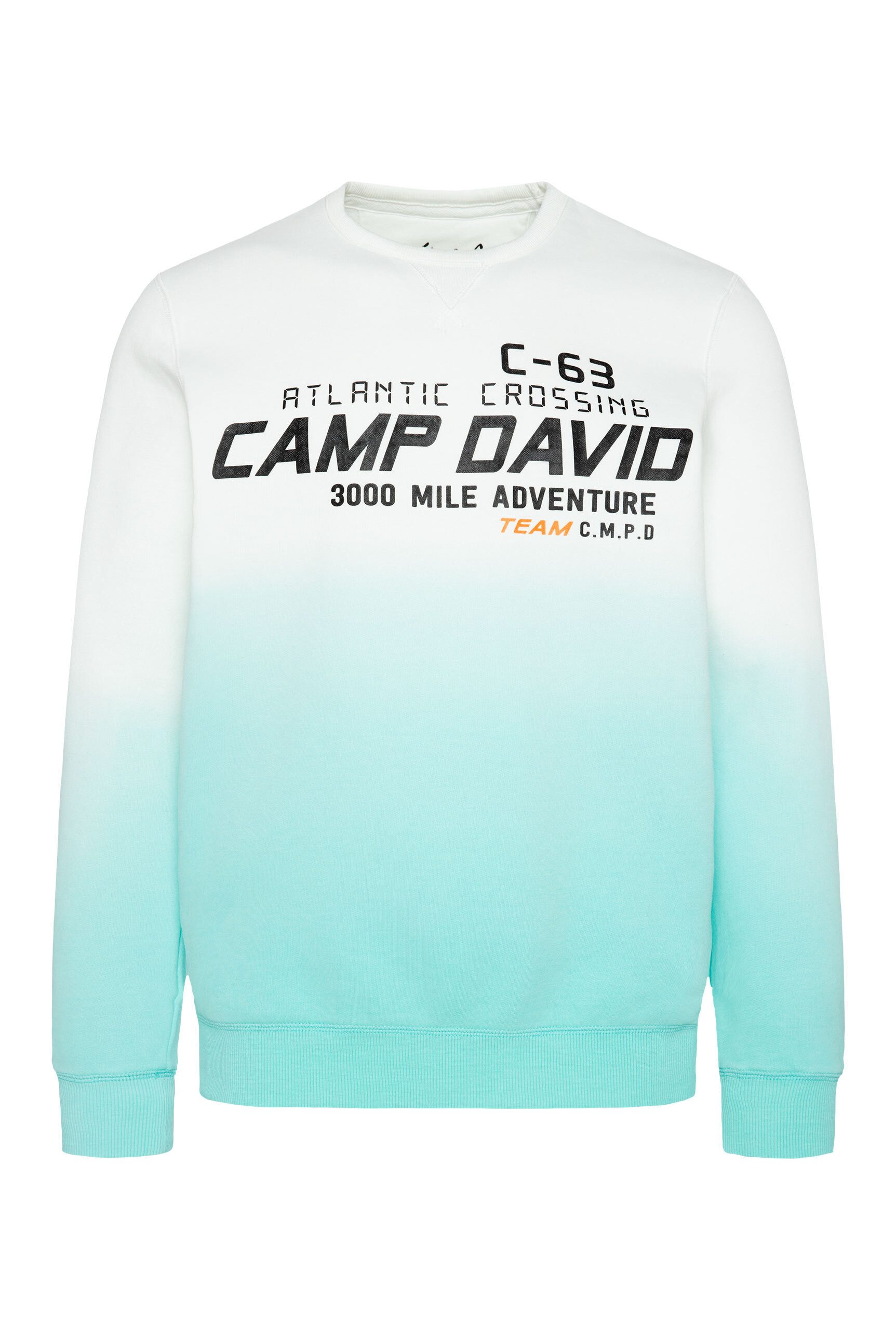 Mens Sweatshirts Camp David Pullover Herren Pink Farbverlauf Camp David  Kapuzensweatshirt Mehrfarbig Camp David