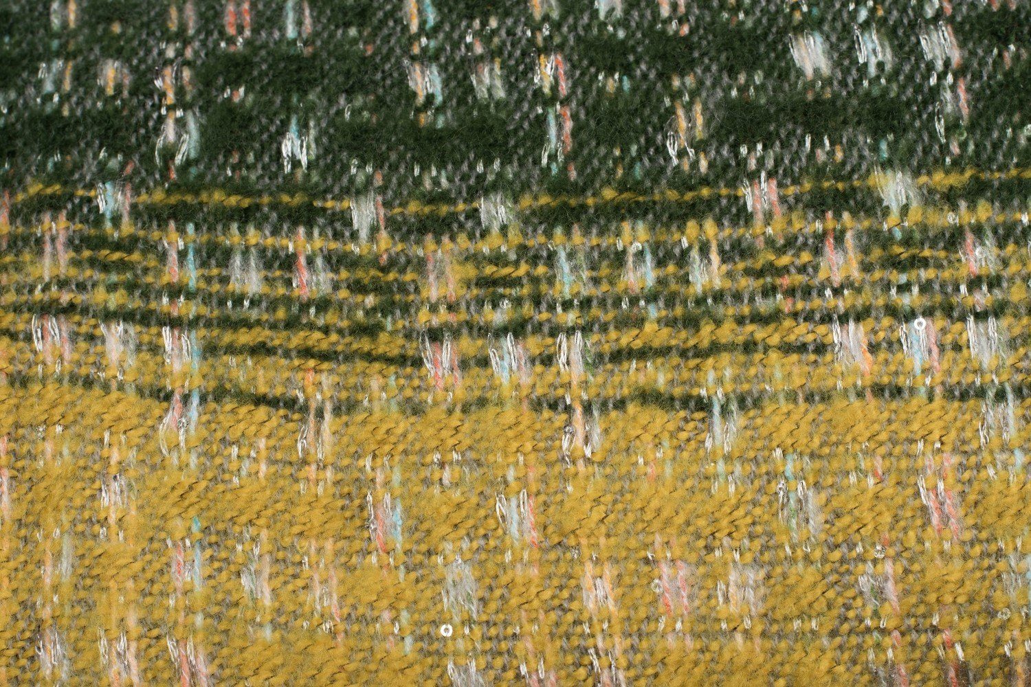 Schal Streifen Pailletten und Modeschal, Gelb-Dunkelgrün-Hellgrau (1-St), styleBREAKER Muster mit Web Warmer