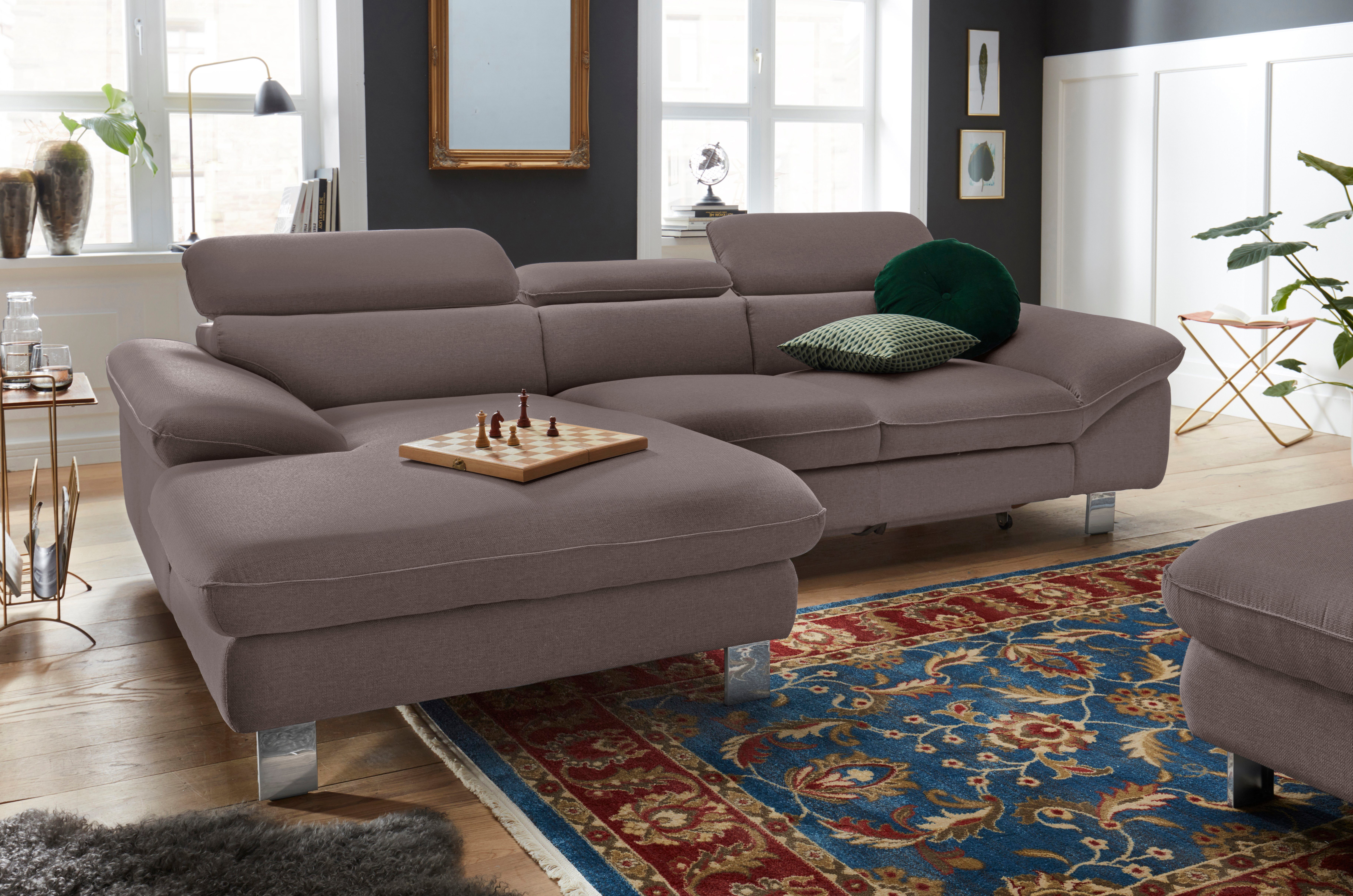 COTTA Ecksofa Driver L-Form, mit Kopfteilverstellung, günstig online kaufen