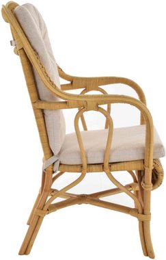 Krines Home Loungesessel Set/2 Rattan Wintergartensessel Harrison Wintergarten Rattansessel (2-St., 2er-Set), hohe Rückenlehne mit Armlehne