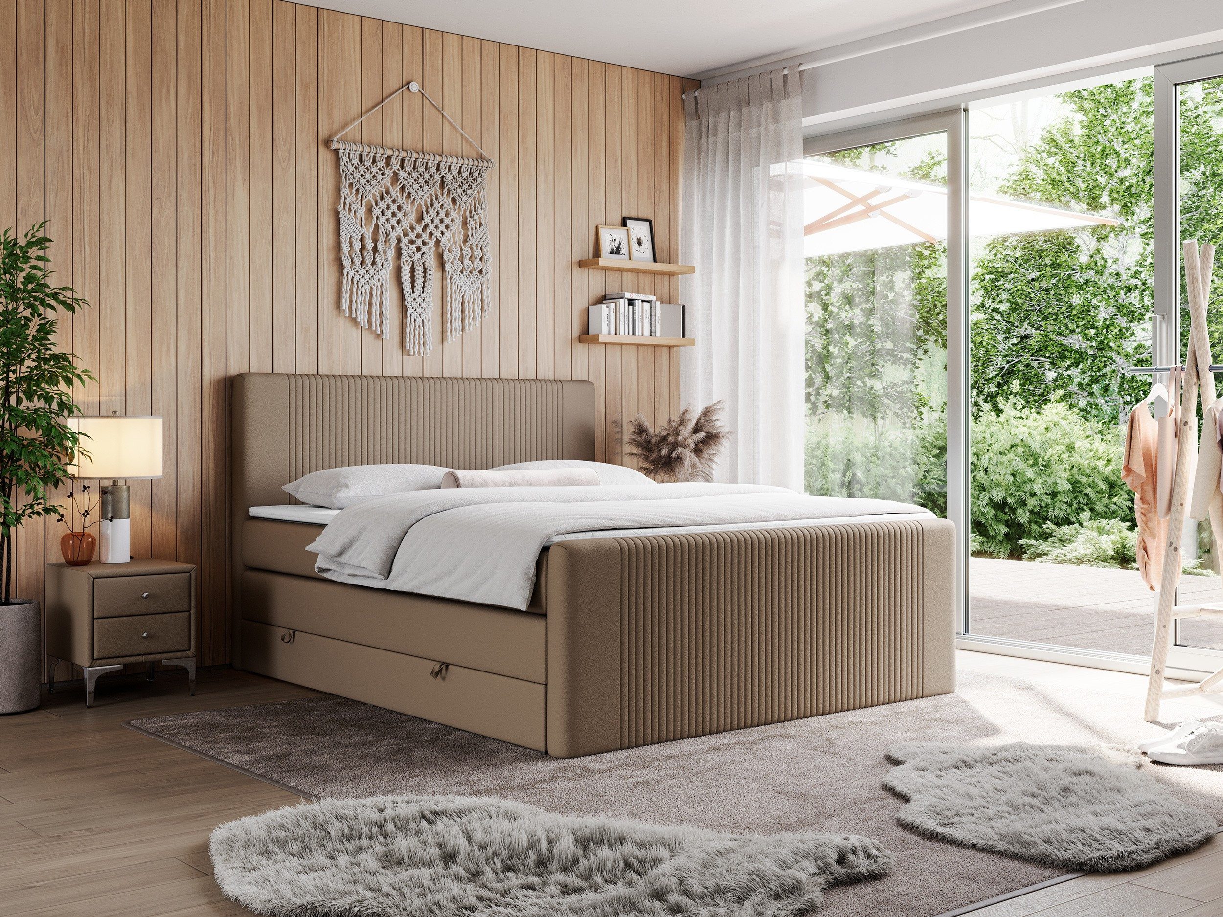 MKS MÖBEL Boxspringbett KING DOREN (Topper günstig online kaufen