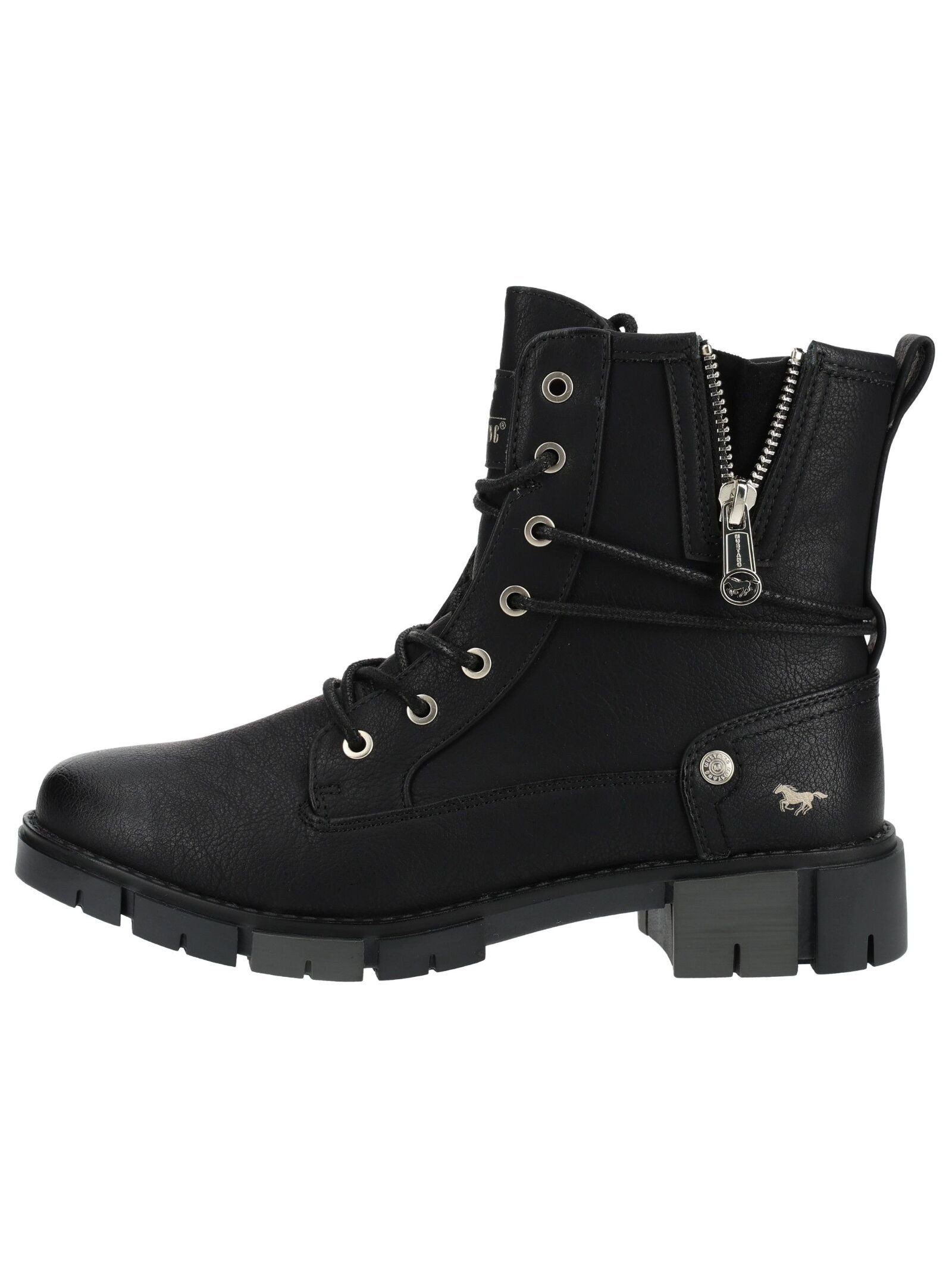 Mustang Shoes Mustang Shoes Stiefelette Lederimitat Schnürstiefelette – Bild 2 von 5