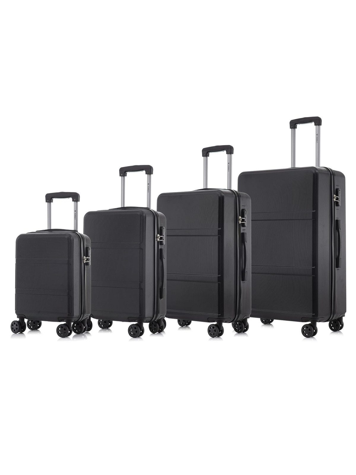 Kofferset Reisekoffer-Set aus ABS und Aluminium mit Größen S, M, L und XL