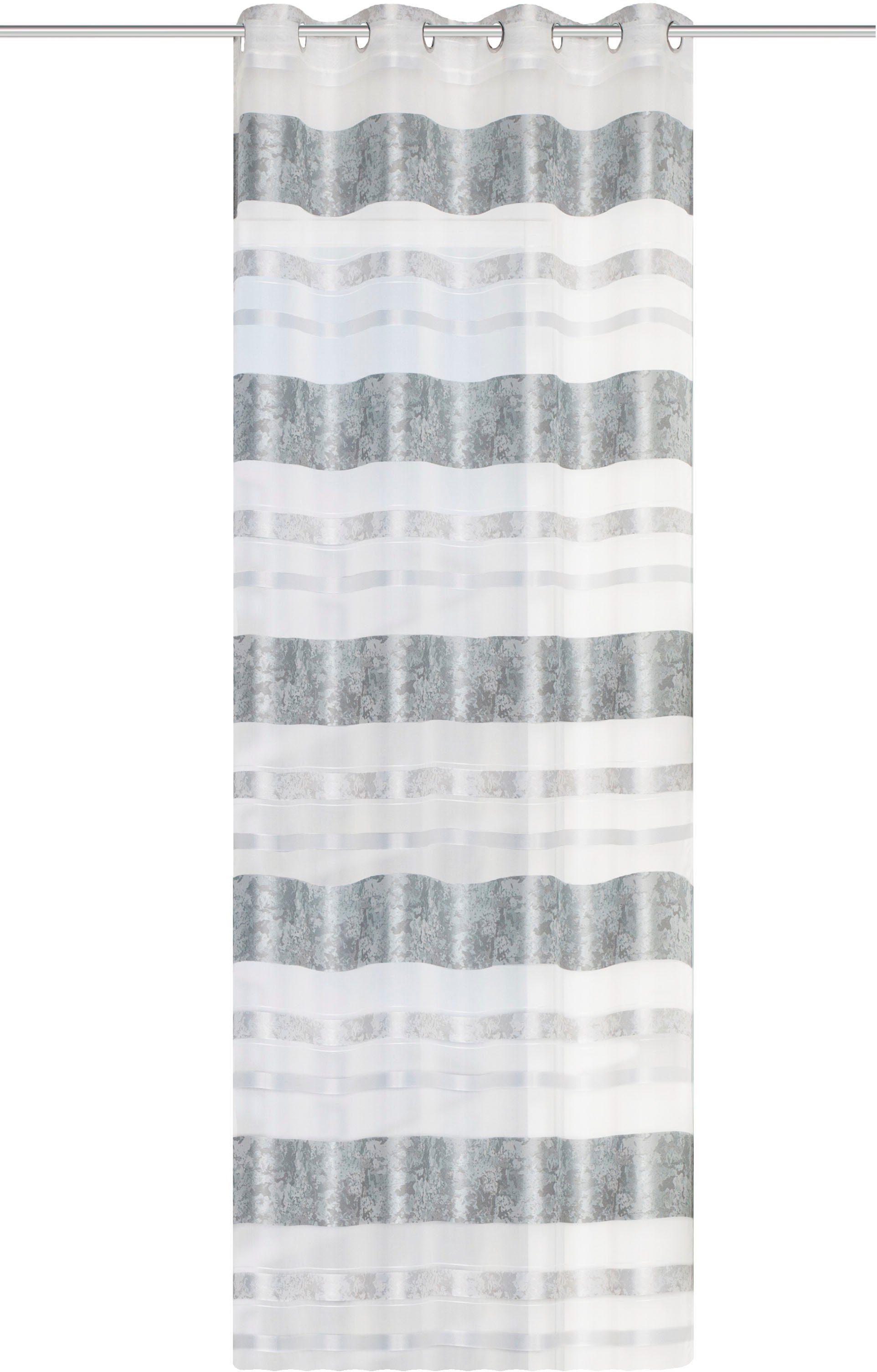 HOME WOHNIDEEN Vorhang KIRAN (1 St), Ösen, blickdicht, HxB: 245x140, Jacquardmusterung