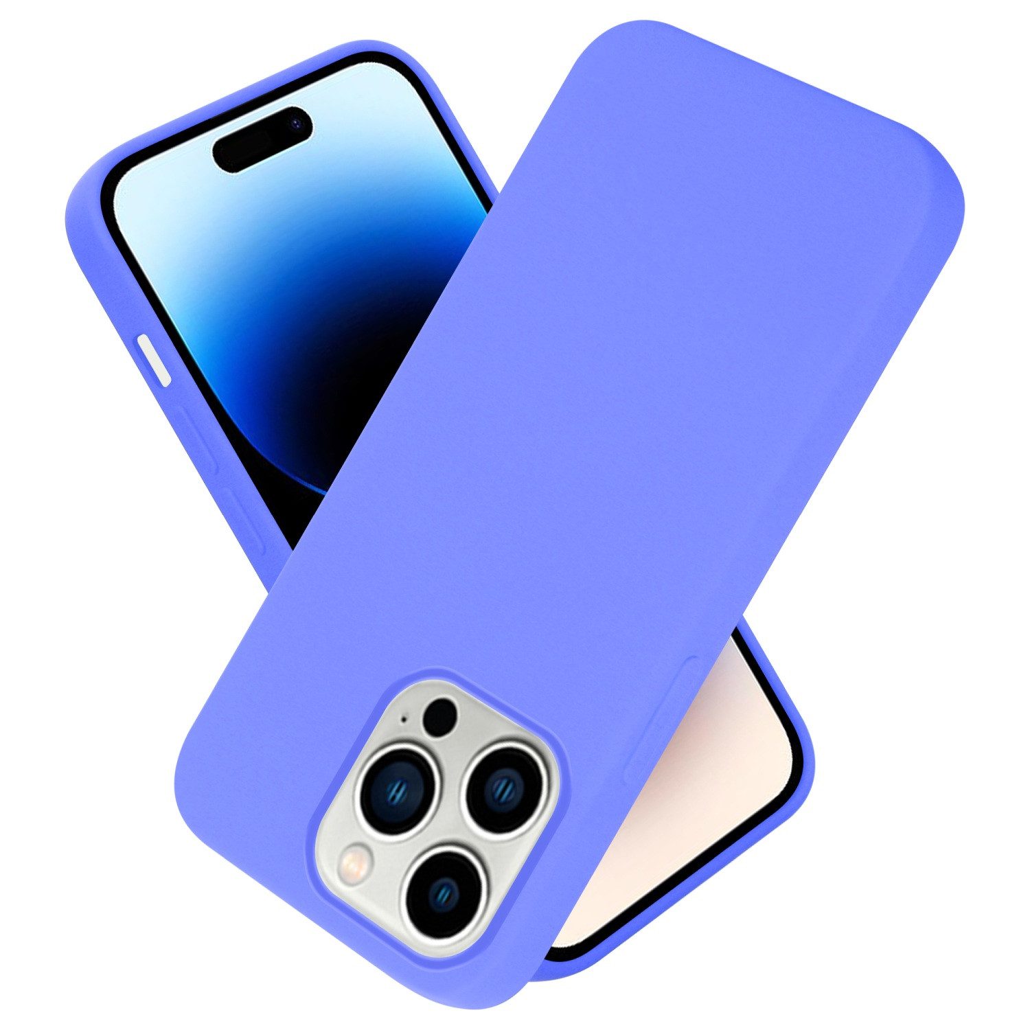 Cadorabo Handyhülle für iPhone 14 PRO Hülle Apple iPhone 14 PRO, Flexible Hülle TPU Silikon Schutzhülle Back Cover Case