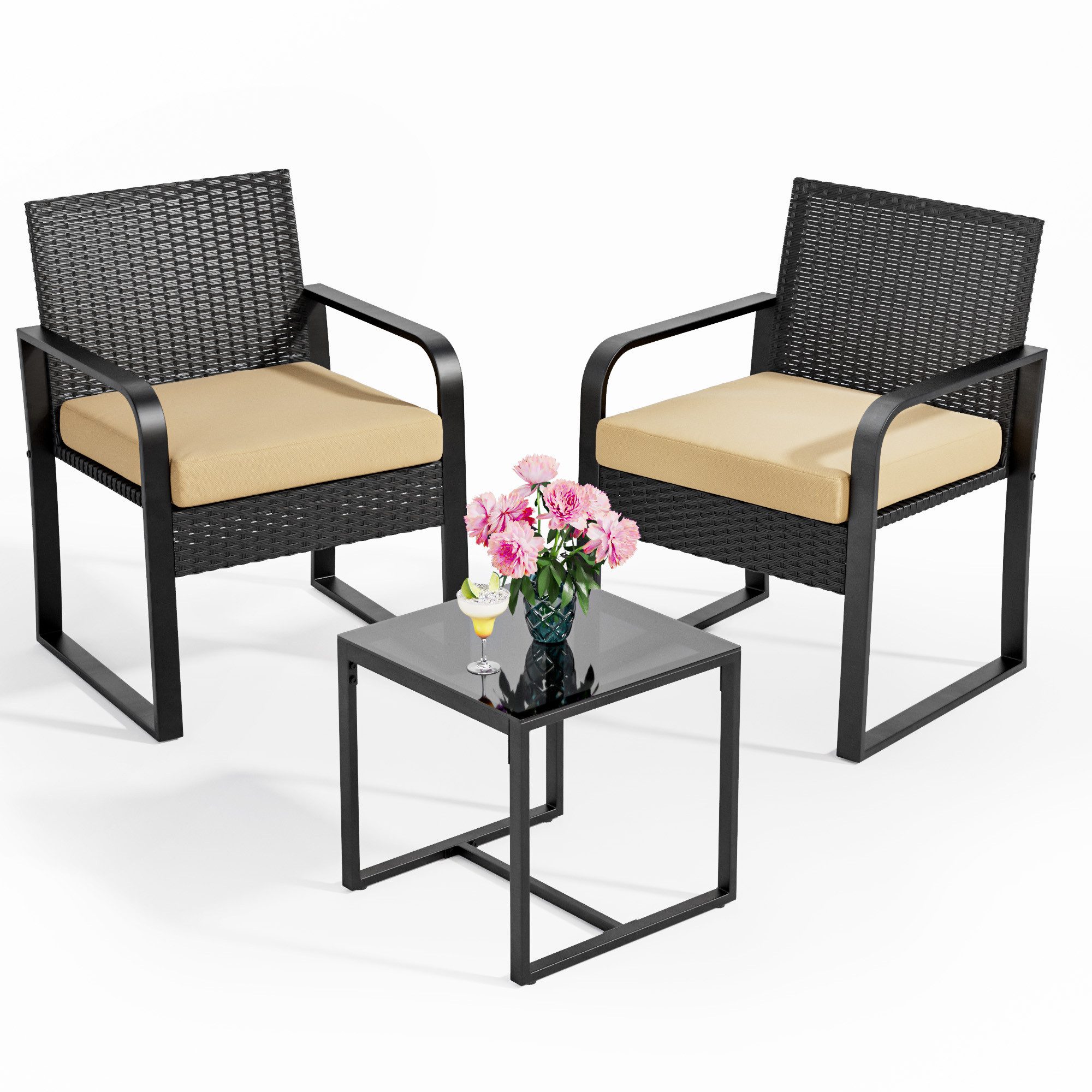 Bealife Balkonset,Garten Balkonmöbel-Sets(3er Set) günstig online kaufen