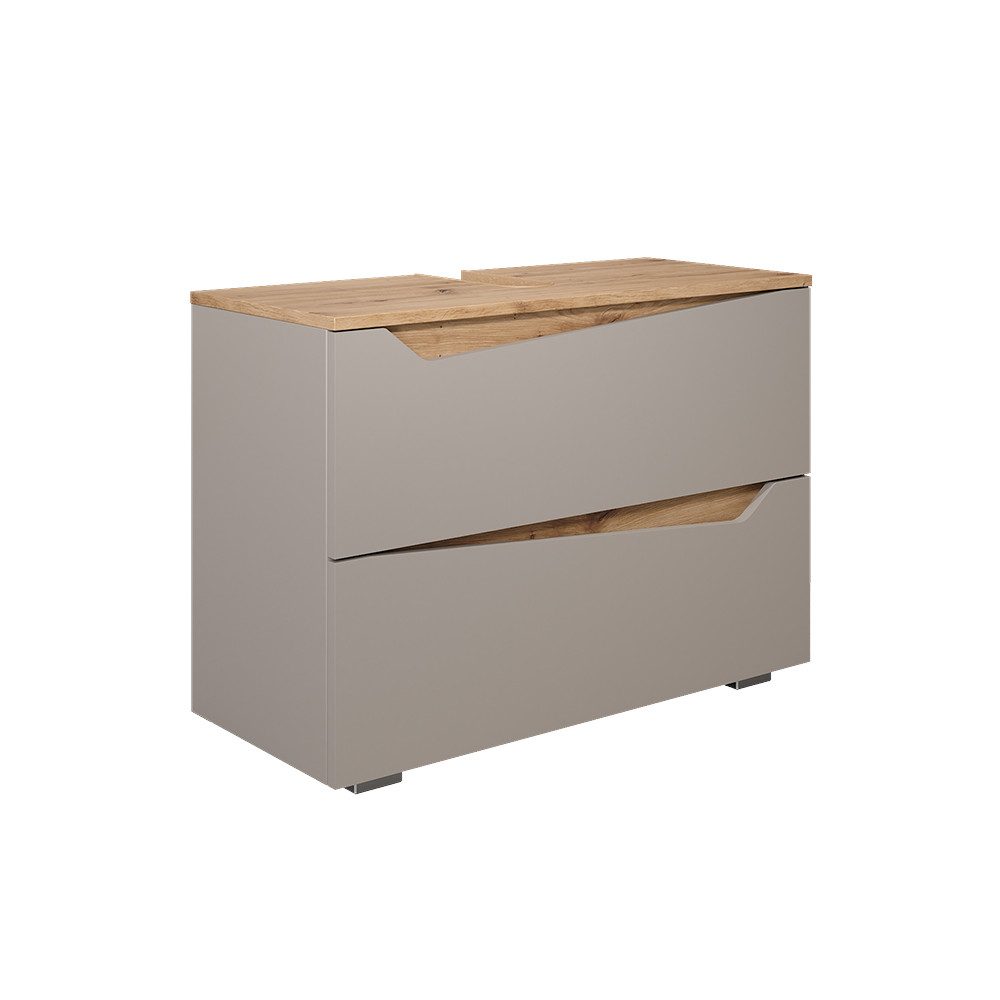 Vicco Waschbeckenunterschrank Marelle, Greige/Artisan-Eiche, 80 x günstig online kaufen