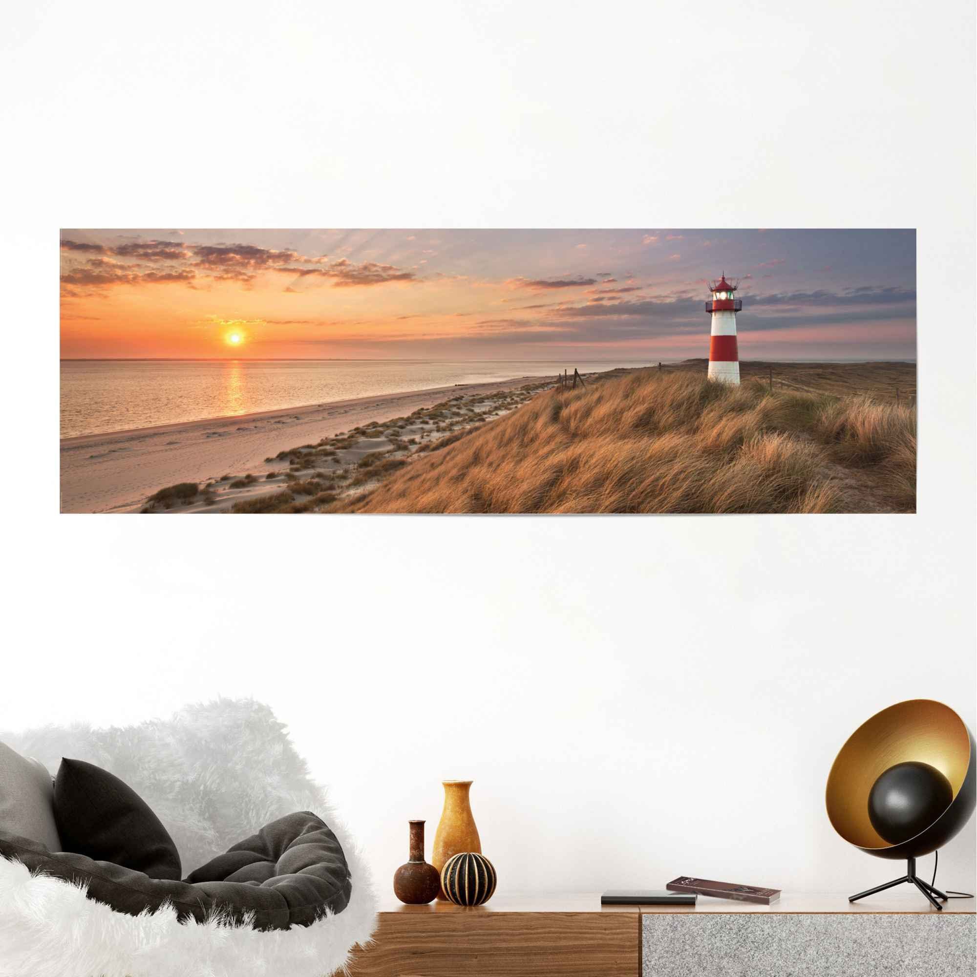Reinders! Poster Leuchtturm Sonnenuntergang, (1 St) günstig online kaufen