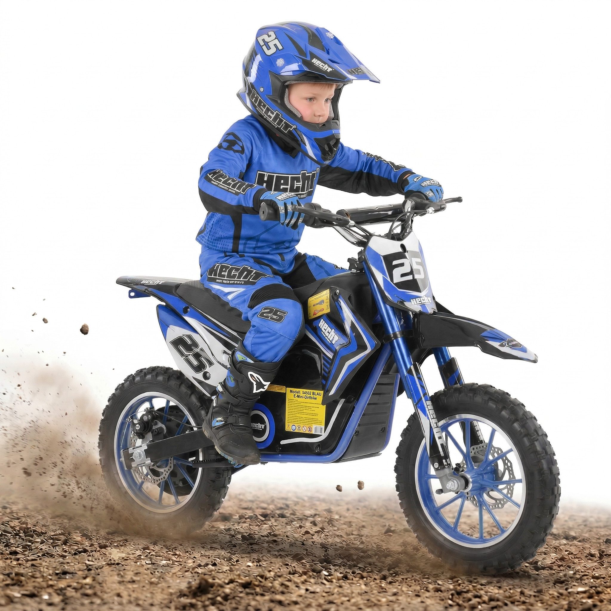 Hecht Elektro-Kindermotorrad Pocketbike 500W bis 25 km/h 36V 8Ah Akku, Belastbarkeit 75 kg, Scheibenbremsen