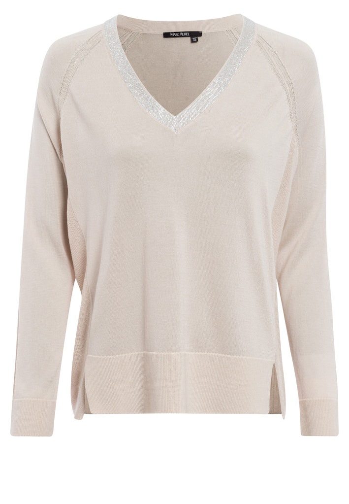 MARC AUREL Strickpullover Strick sand günstig online kaufen