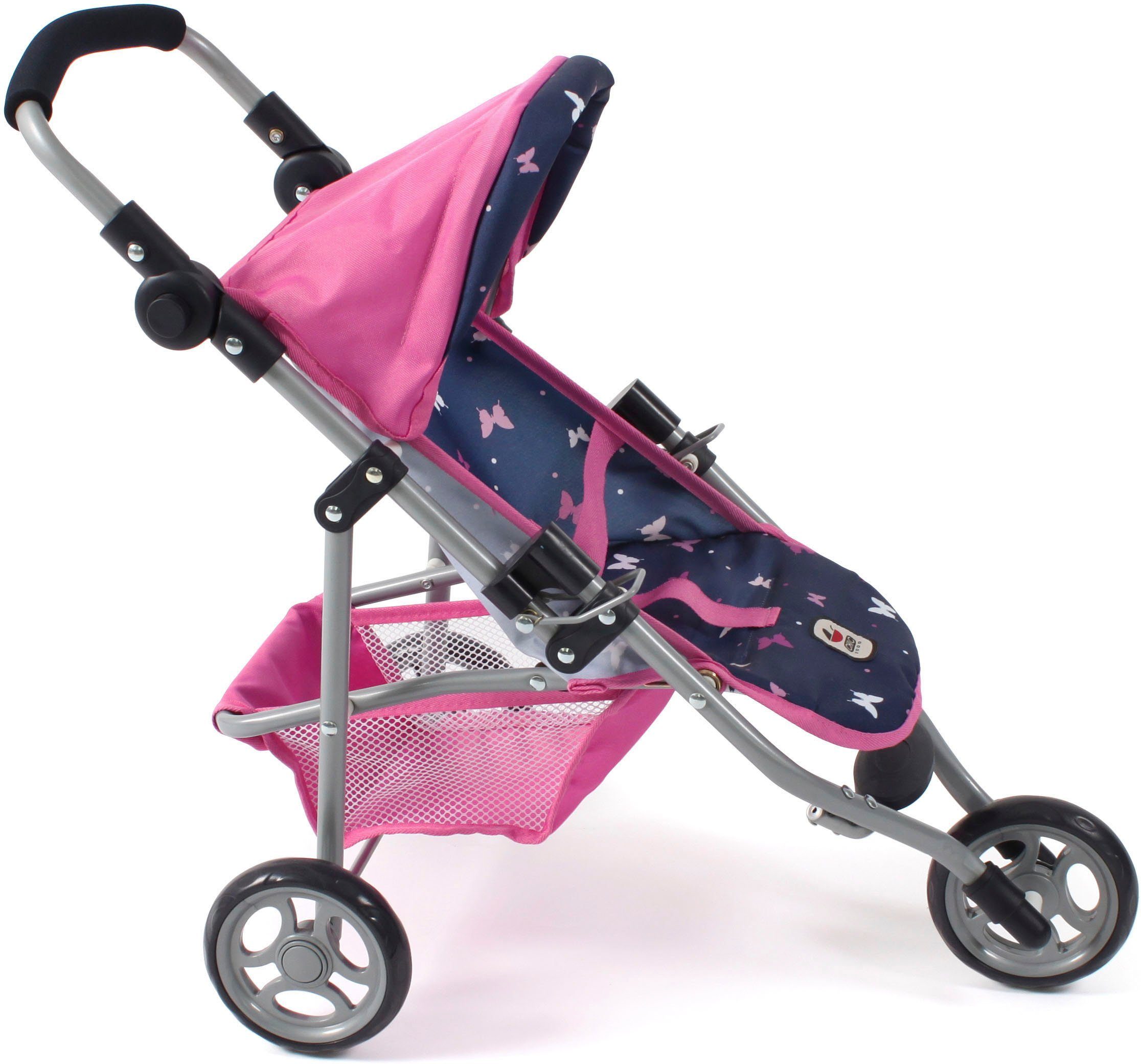 CHIC2000 Puppenbuggy Jogging-Buggy Lola, Butterfly, rosa, günstig online kaufen