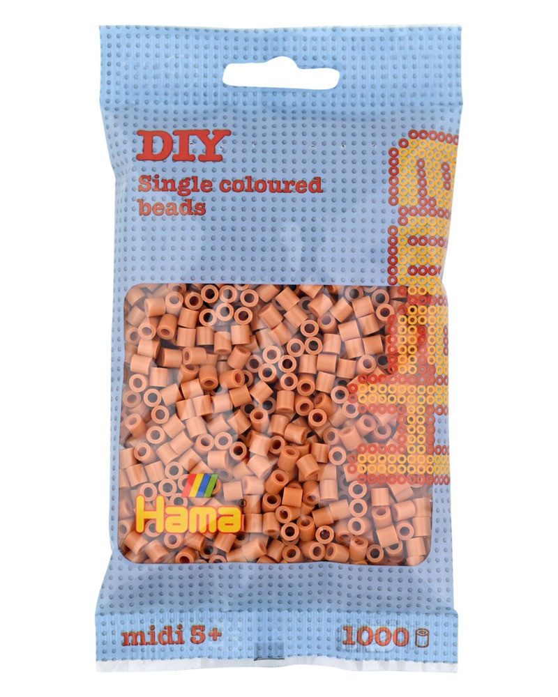 Dan Import Bügelperlen Hama Bügelperlen hellbraun 1000 Stück Beutel
