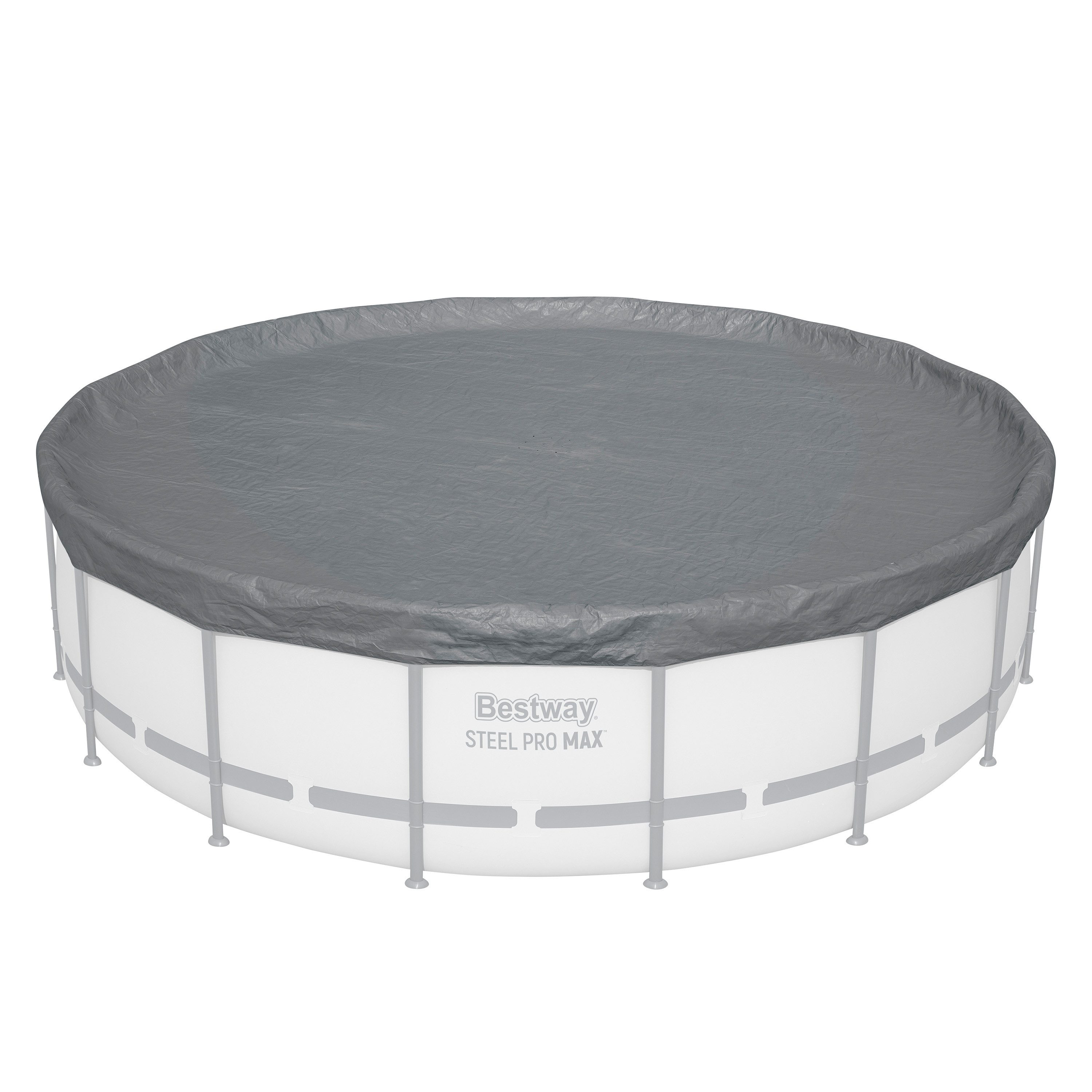 Bestway Pool-Abdeckplane Ø 493 cm (Packung, 1-St., für 488 cm Frame Pools), Integrierter Ganzjahresschutz Polar Shield™