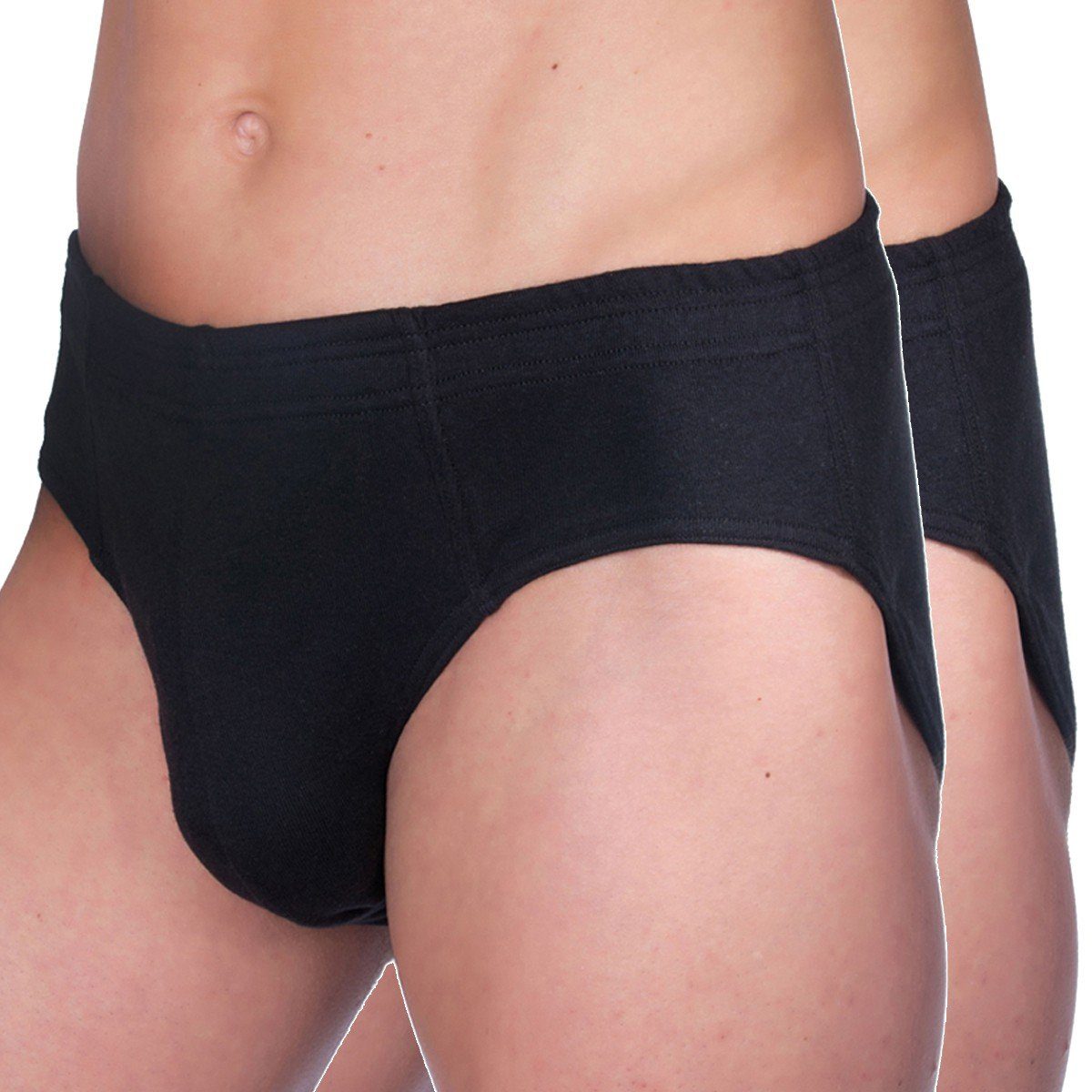 HERMKO Funktionsunterhose 68300 2er Pack Herren Funktionsslip ohne Eingriff mit Dehnbund Sport