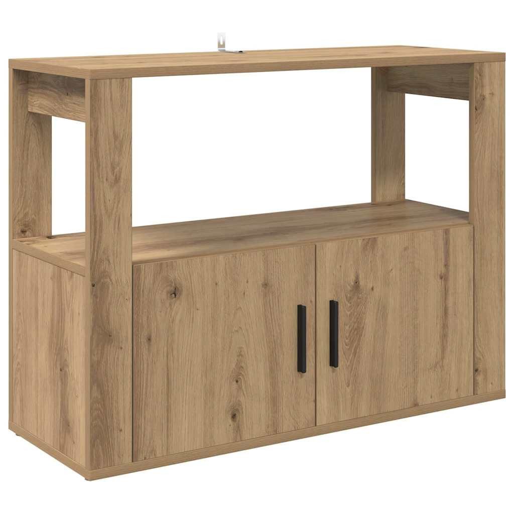 vidaXL Sideboard Sideboard Artisan-Eiche 80 x 30 x 60 cm Holzwerkstoff (1 S günstig online kaufen